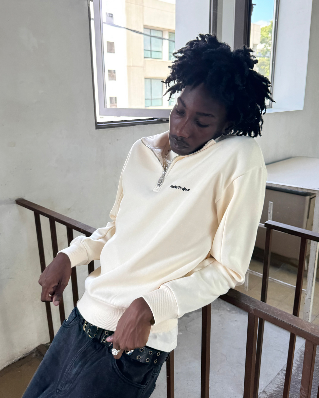 Origins Quarter-Zip Marshmallow Nude Project México Oficial Nude Project Mexico