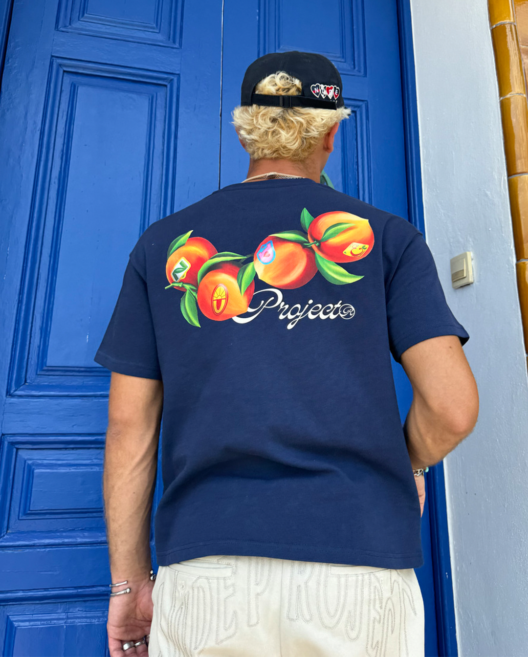 Peach Tee Navy Nude Project México Oficial Nude Project Mexico