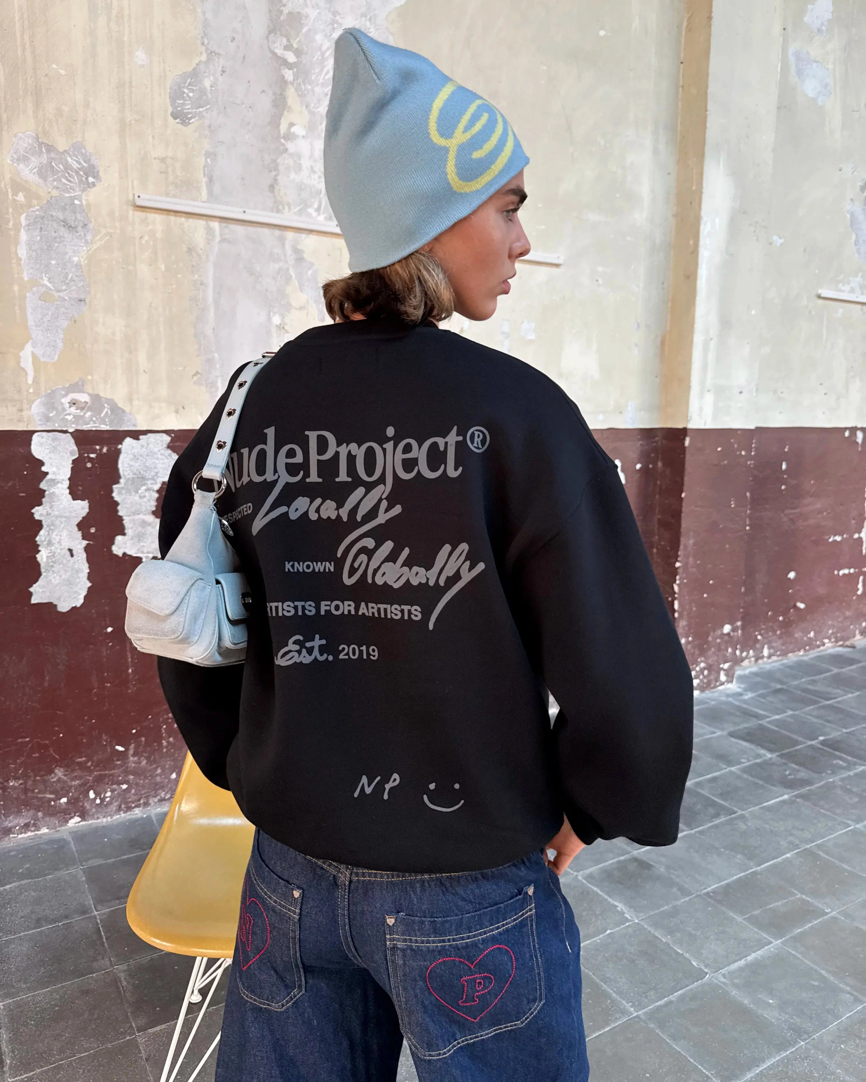 Global Soon Sweatshirt Black Nude Project México Oficial Nude Project Mexico