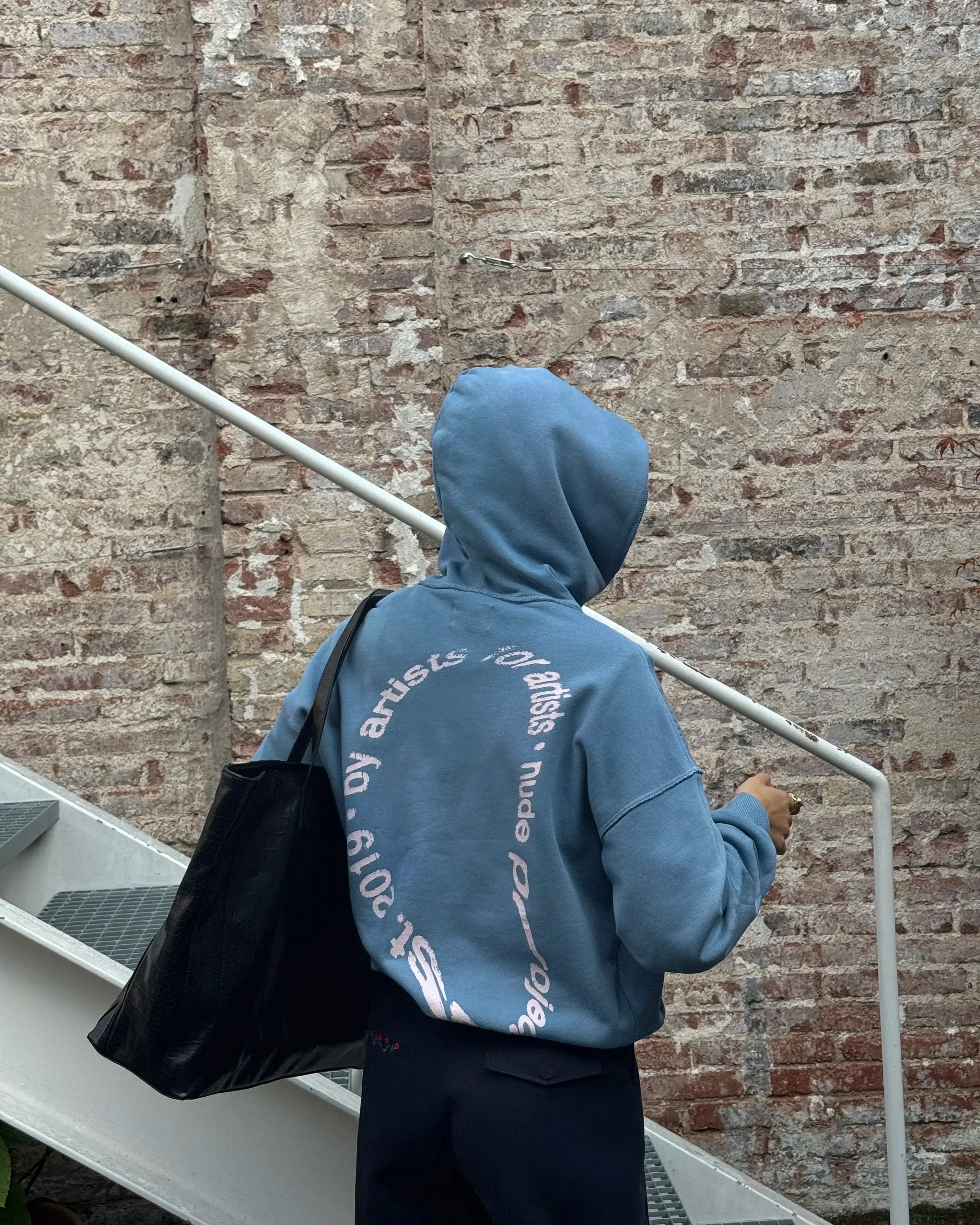 Gallery Hoodie Stone Blue Nude Project México Oficial Nude Project Mexico