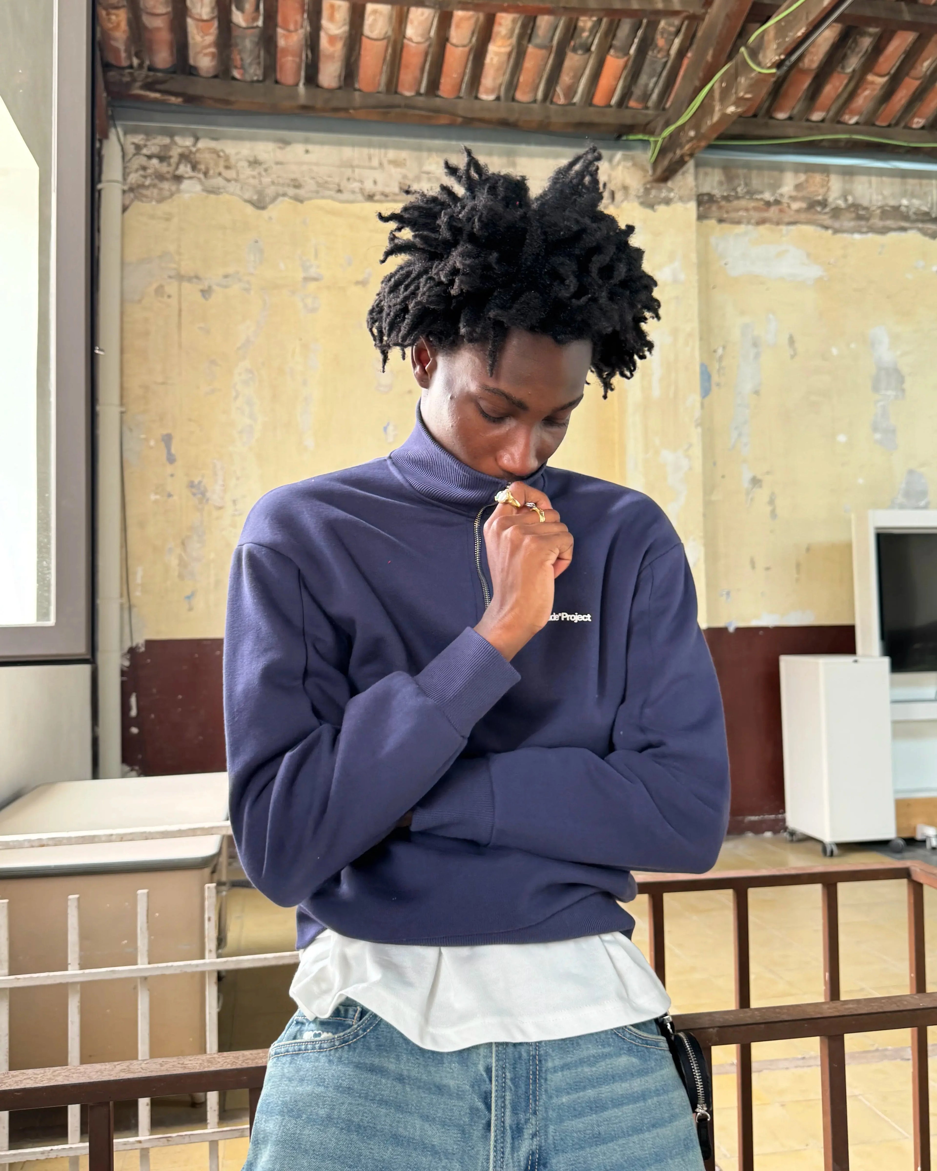 Origins Quarter-Zip Navy Nude Project México Oficial Nude Project Mexico