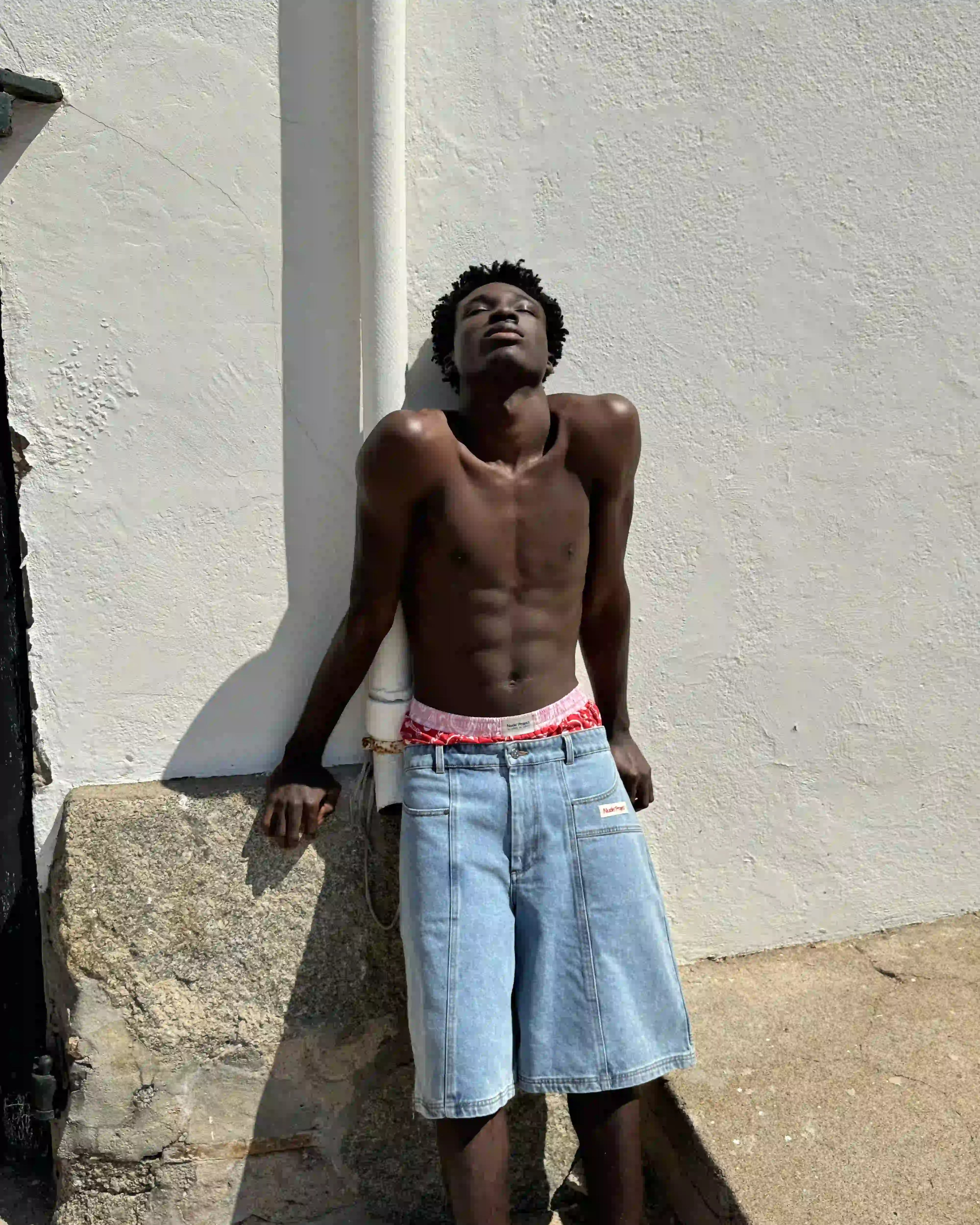 Updown Denim Shorts