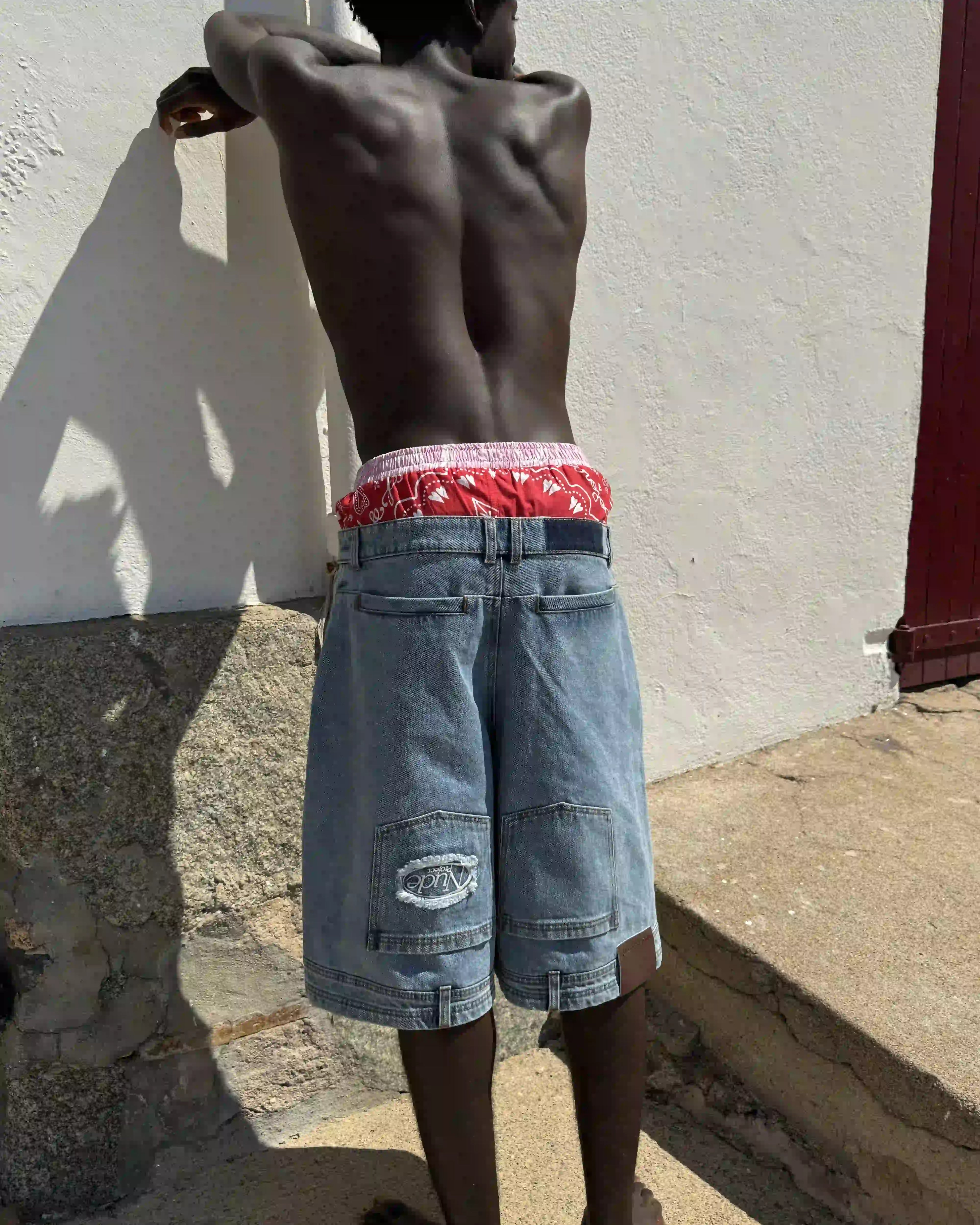 Updown Denim Shorts