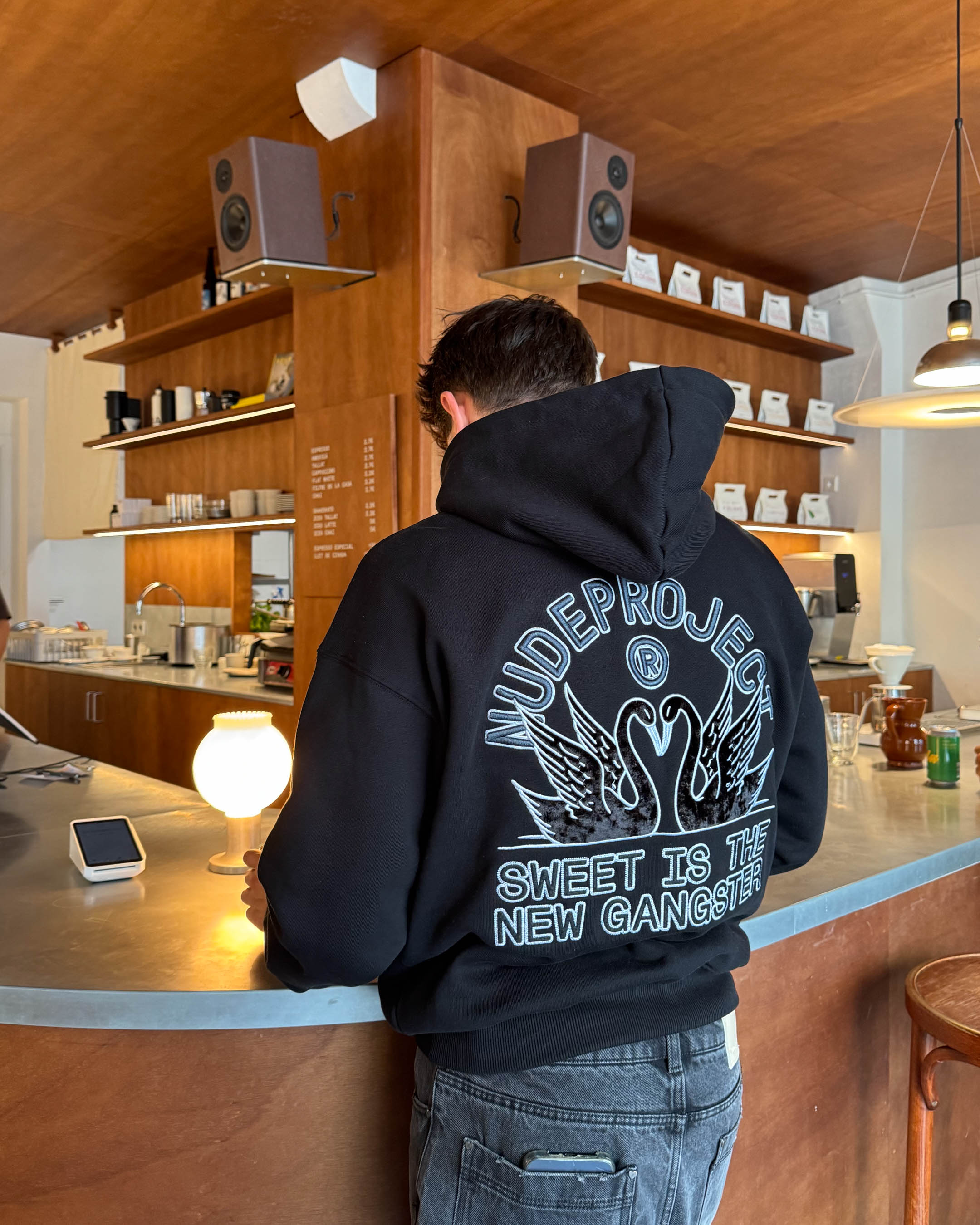 Swans Hoodie Black Nude Project México Oficial Nude Project Mexico