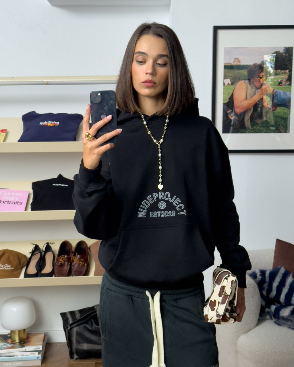 Swans Hoodie Black