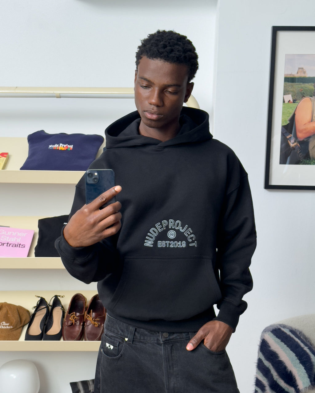 Swans Hoodie Black Nude Project México Oficial Nude Project Mexico