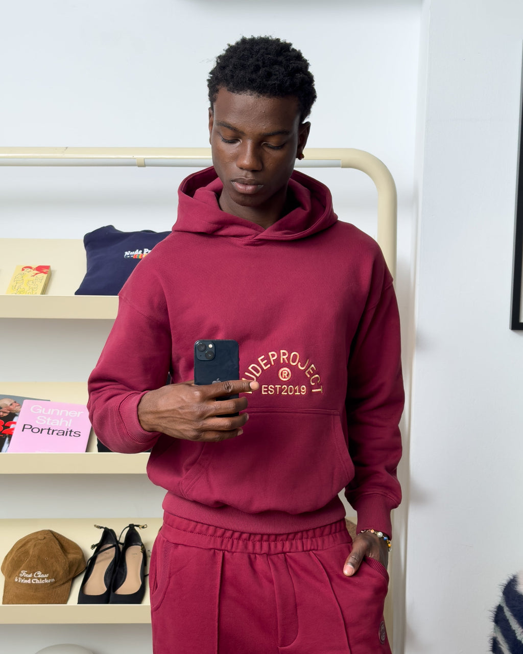 Swans Hoodie Burgundy Nude Project México Oficial Nude Project Mexico