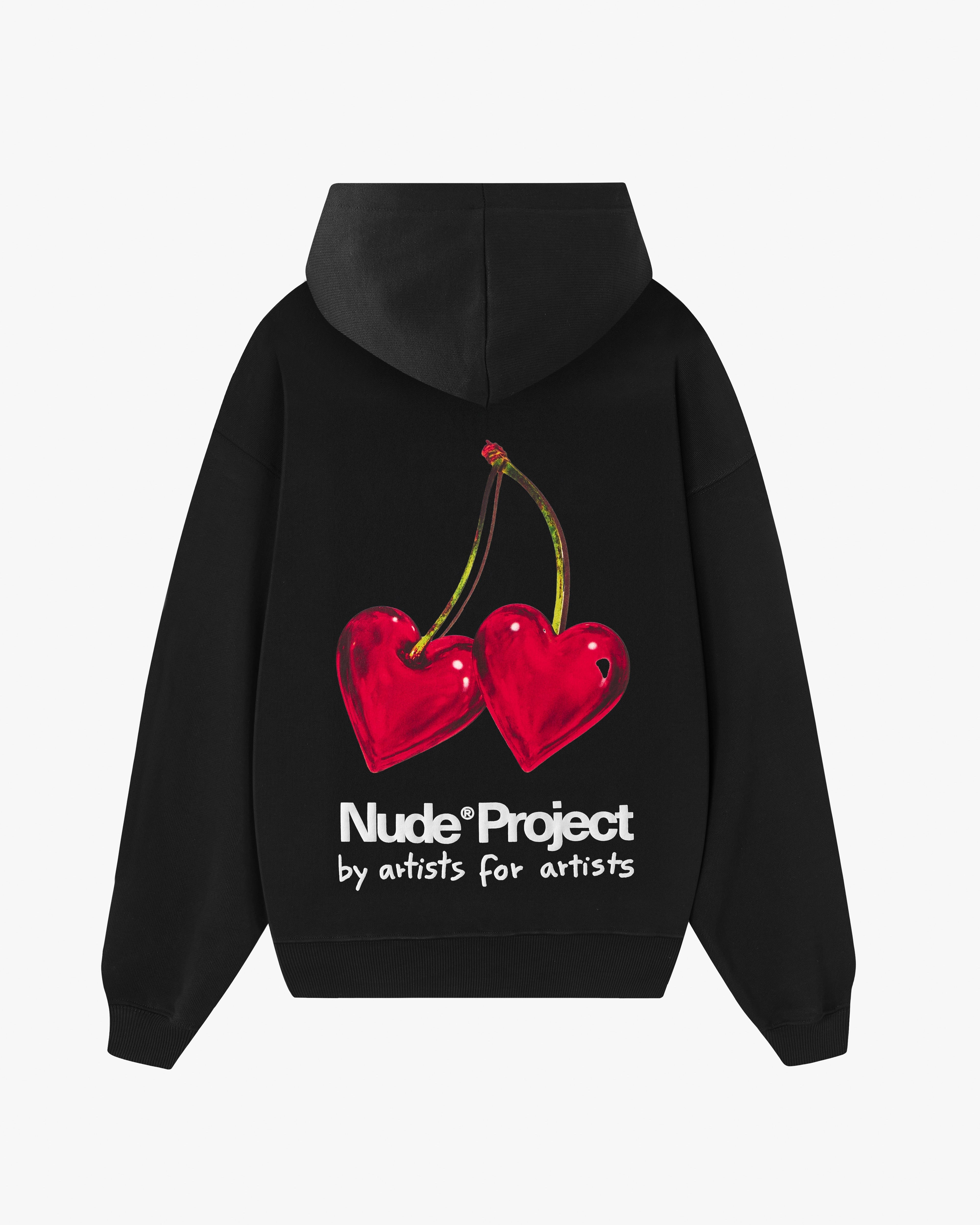 Juicy Cherry Hoodie Black Nude Project México Oficial Nude Project Mexico
