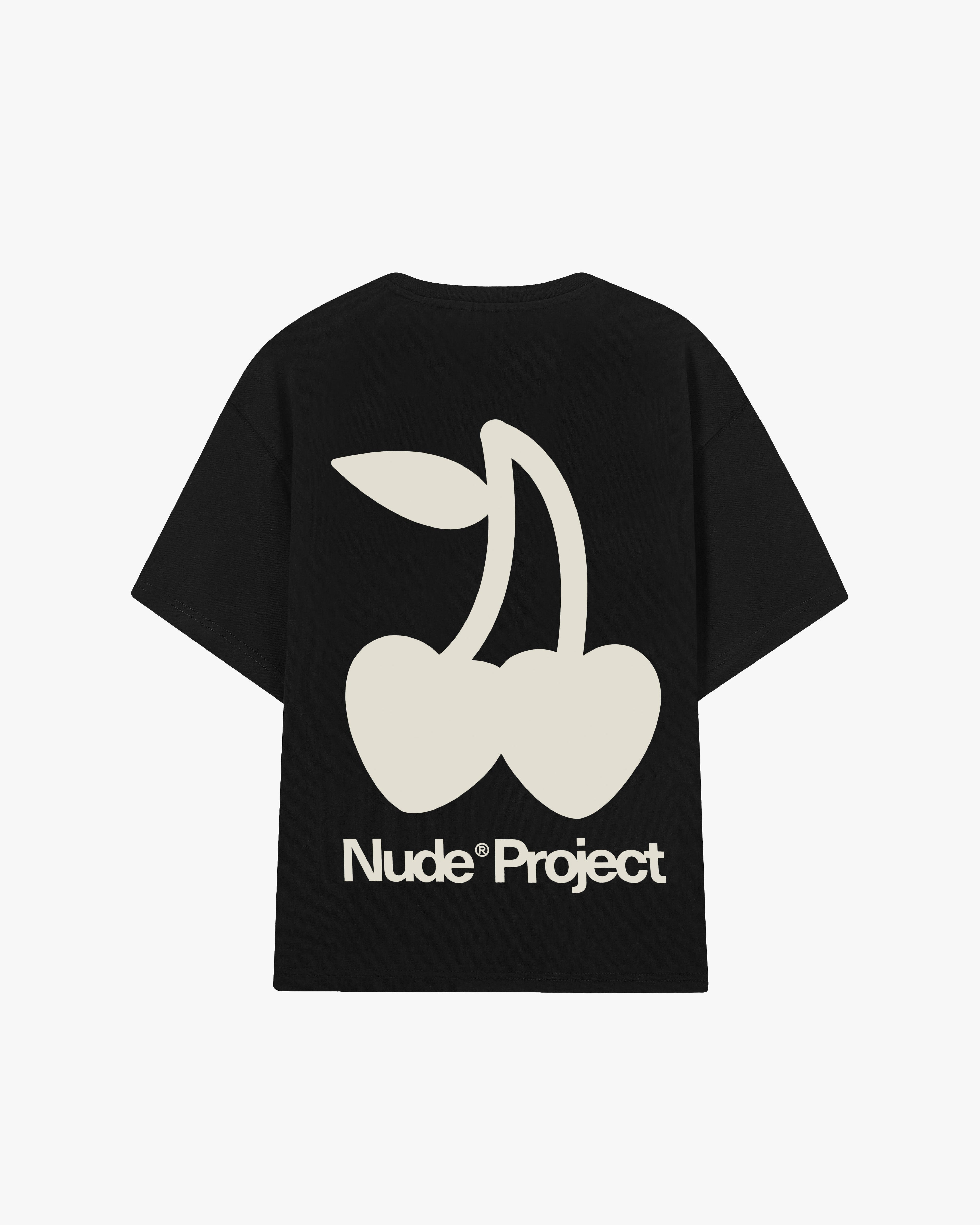 Cherry Logo Tee Black Nude Project México Oficial Nude Project Mexico