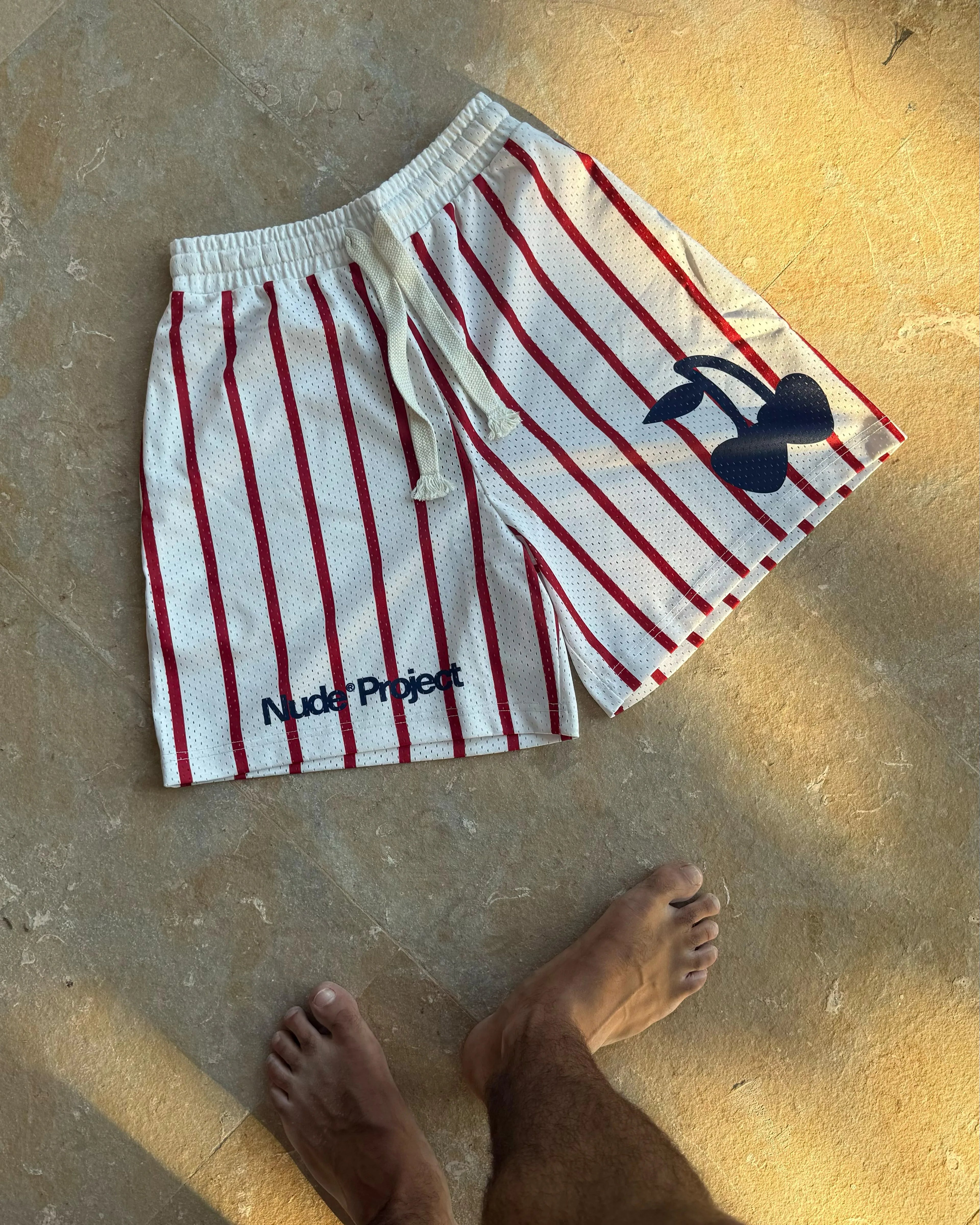 Stripes Mesh Short
