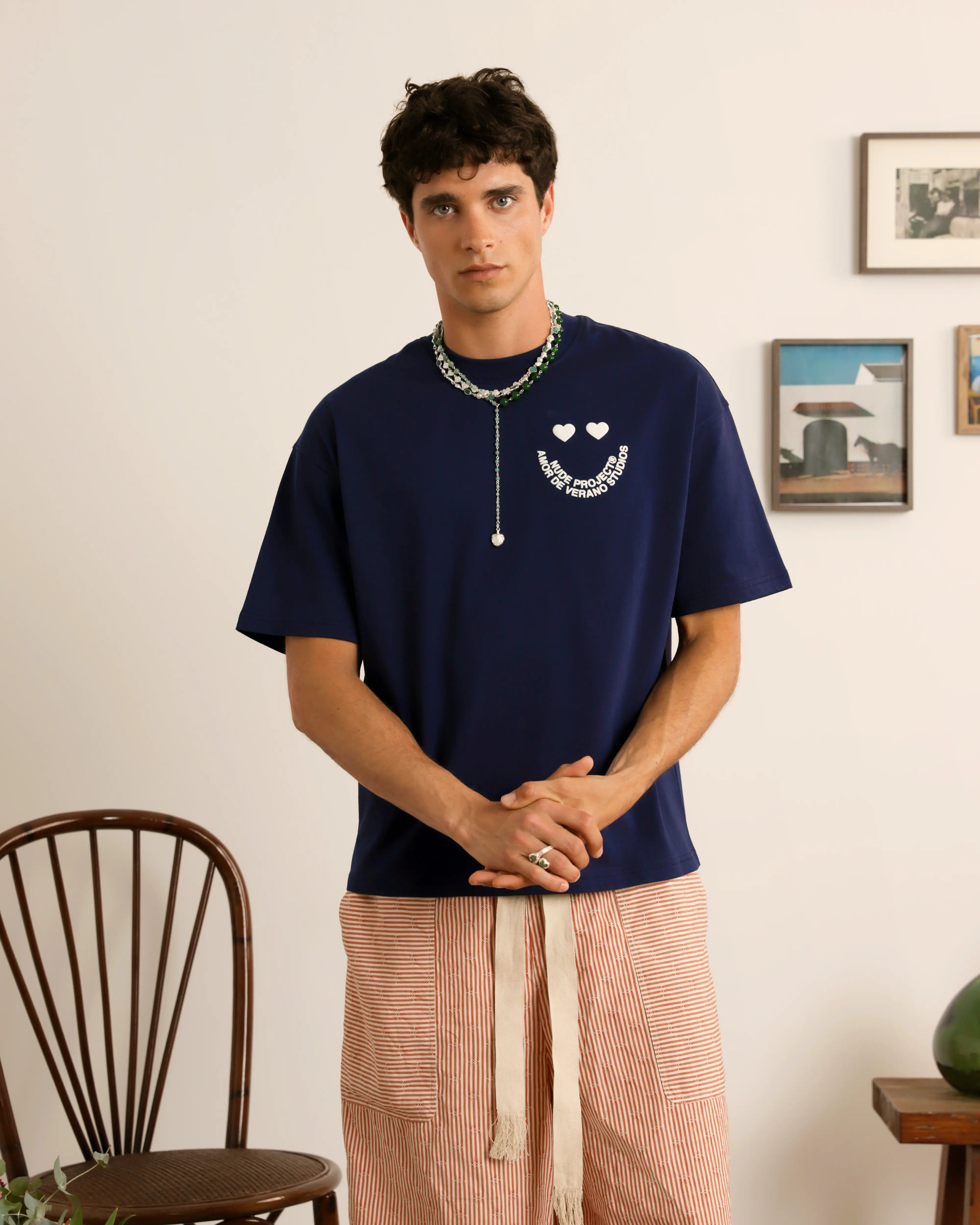 Happy Tee Navy