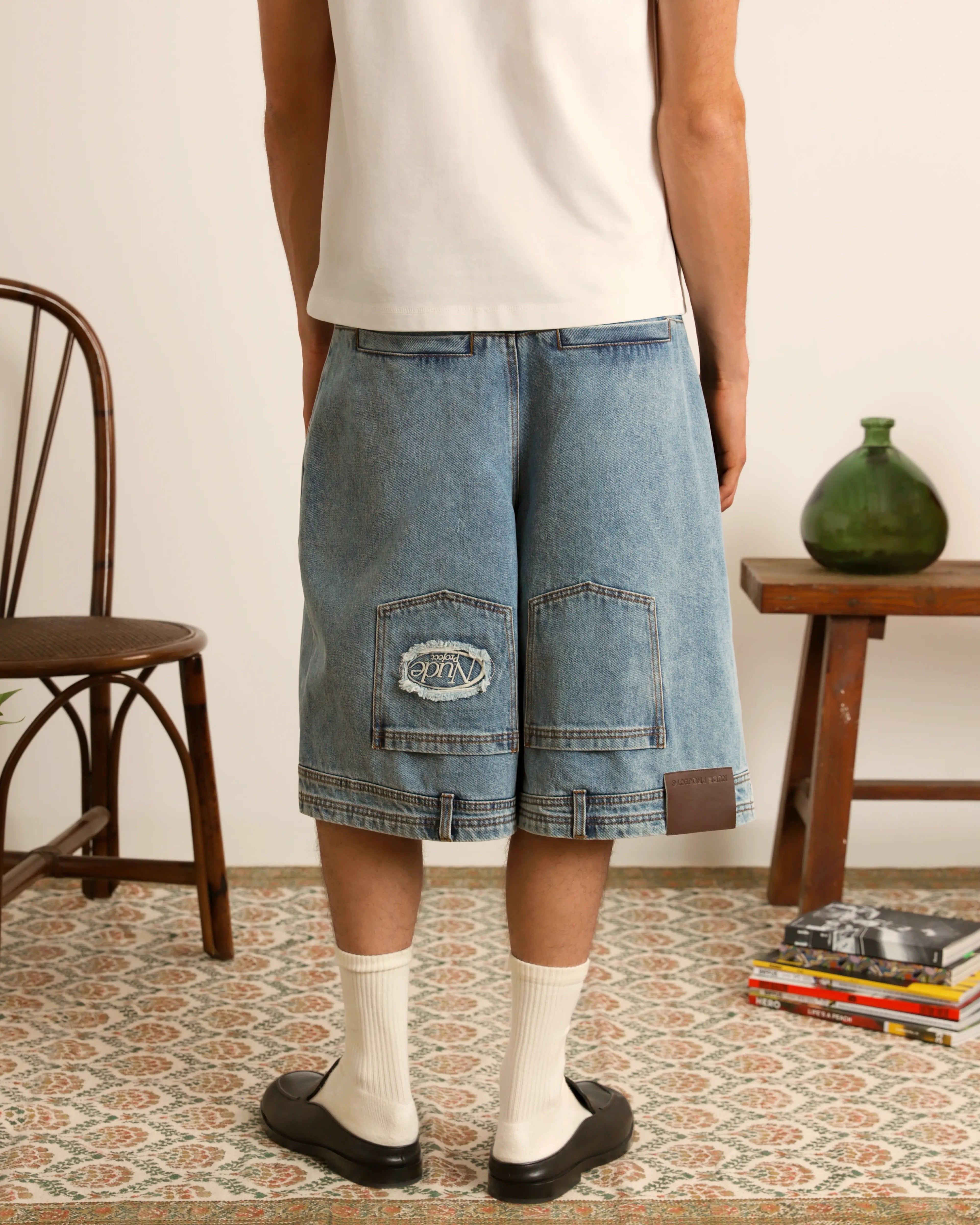 Updown Denim Shorts