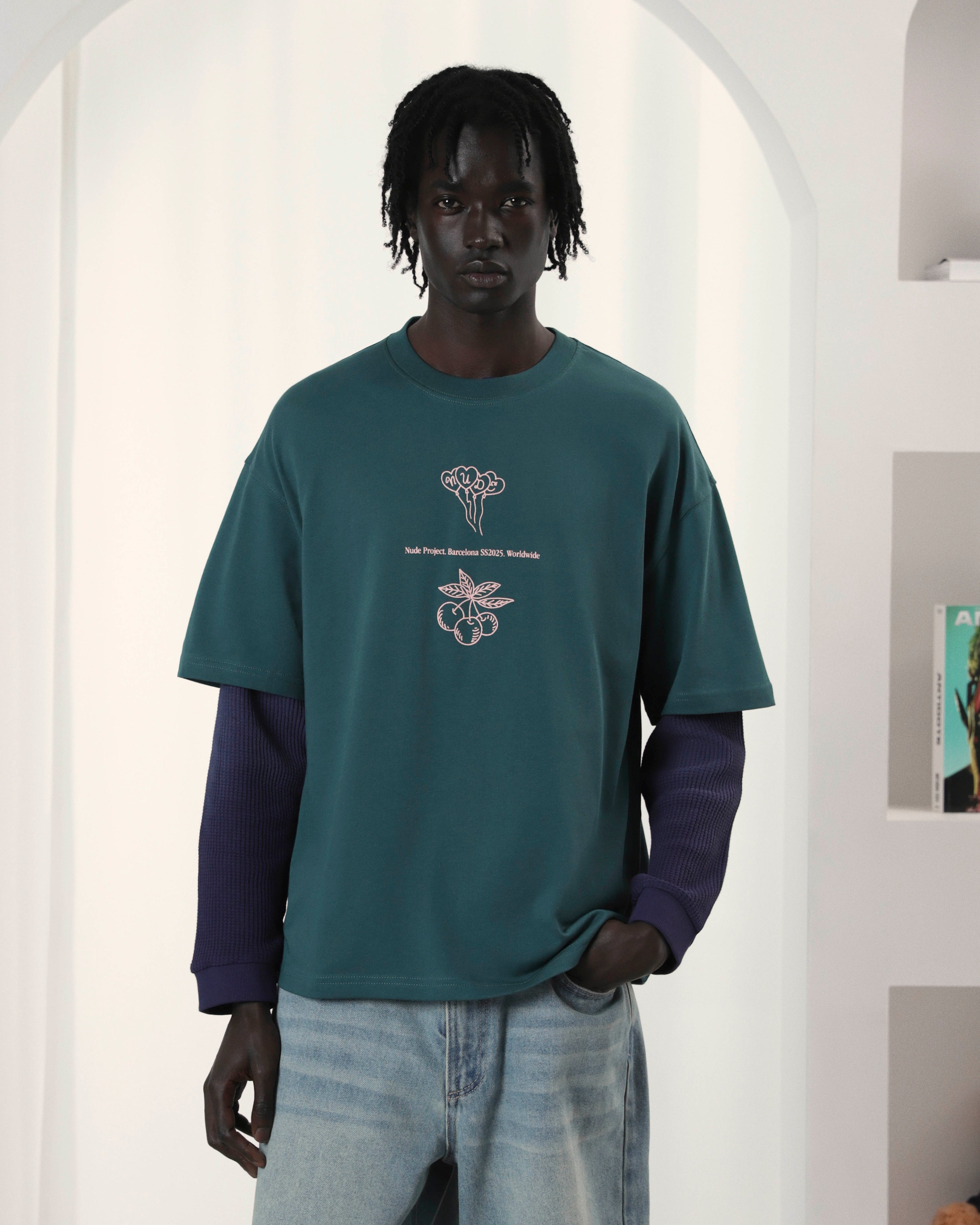 Swan Garden Tee Green