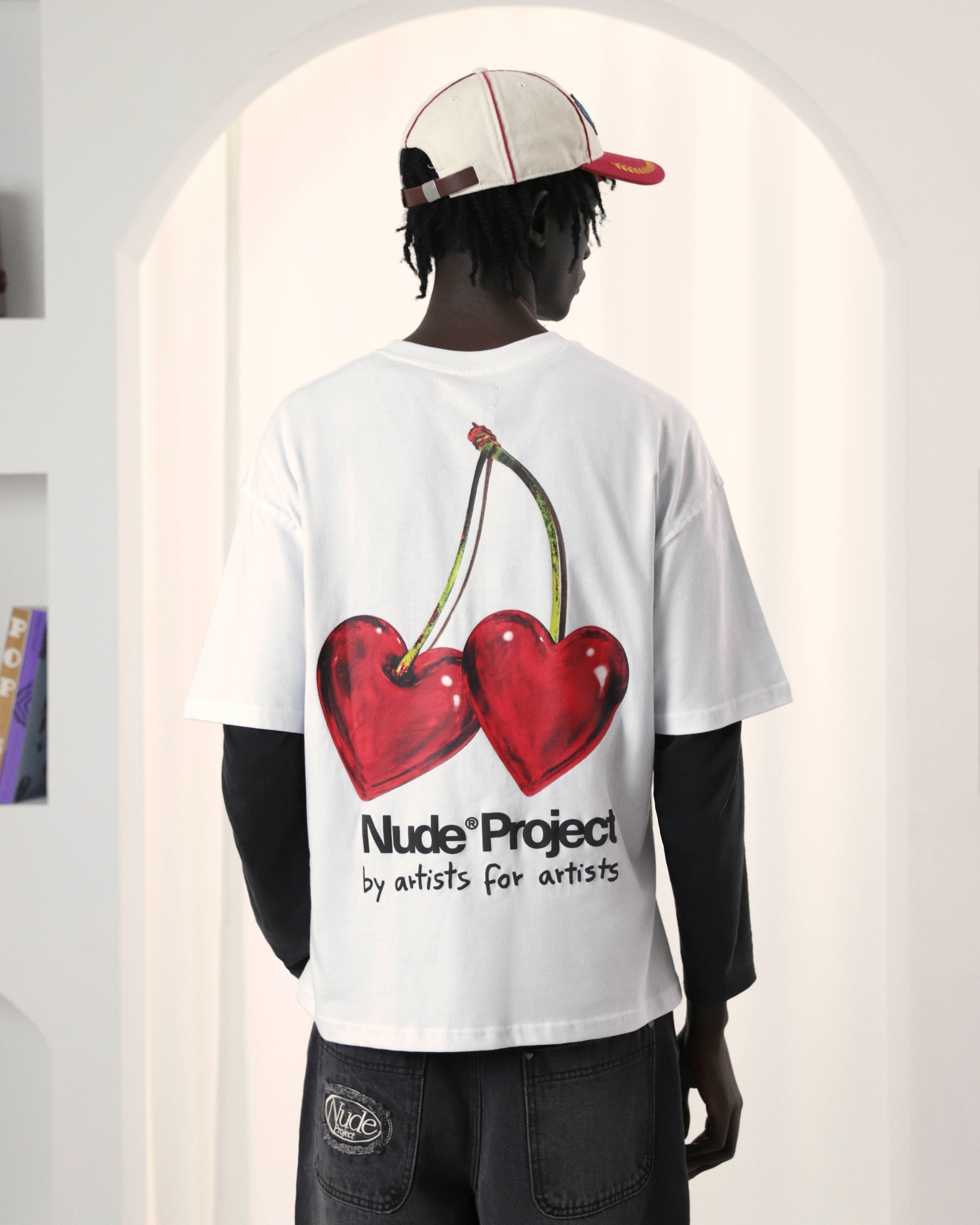 Juicy Cherry Tee White Nude Project México Oficial Nude Project Mexico