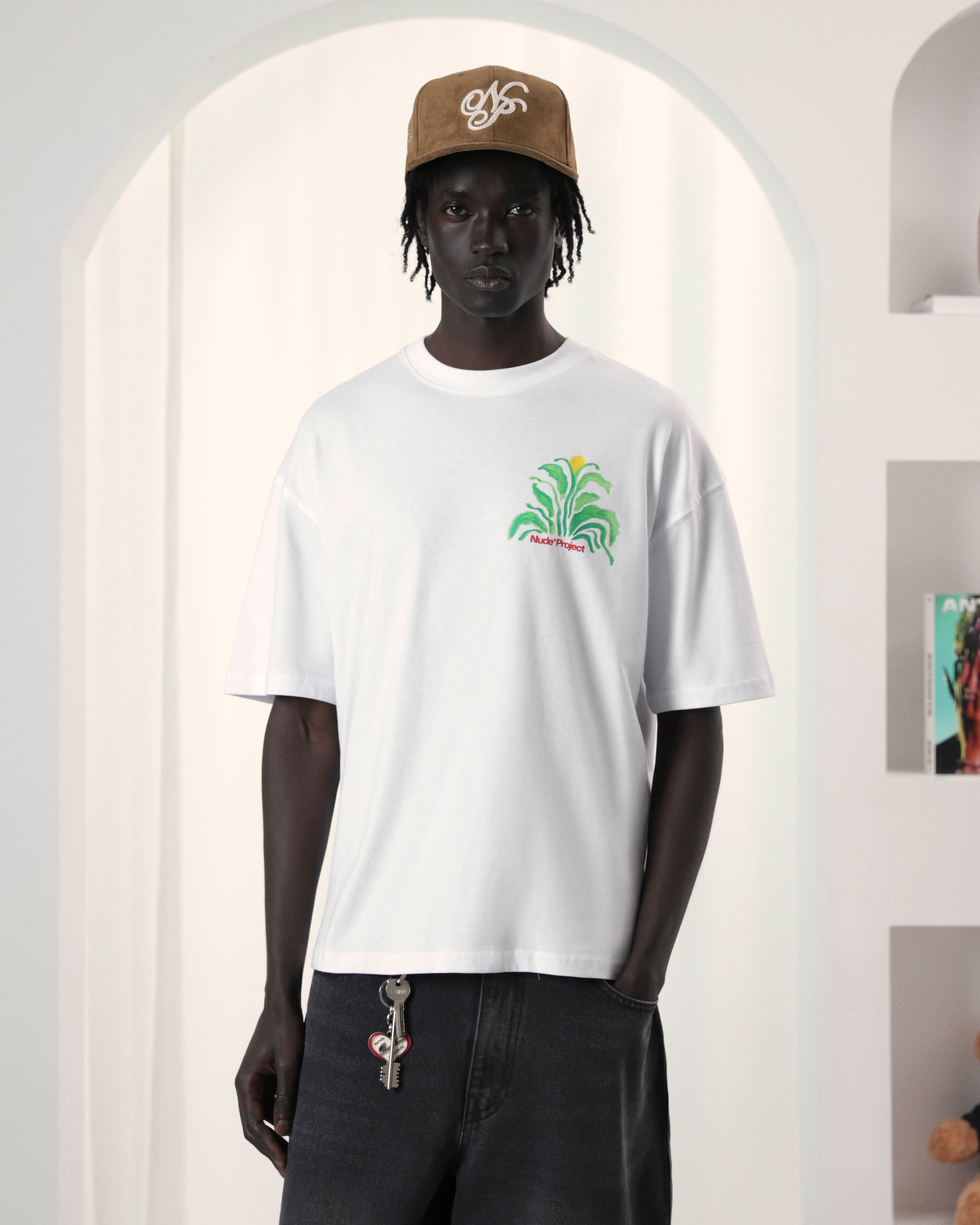 Plant Tee White