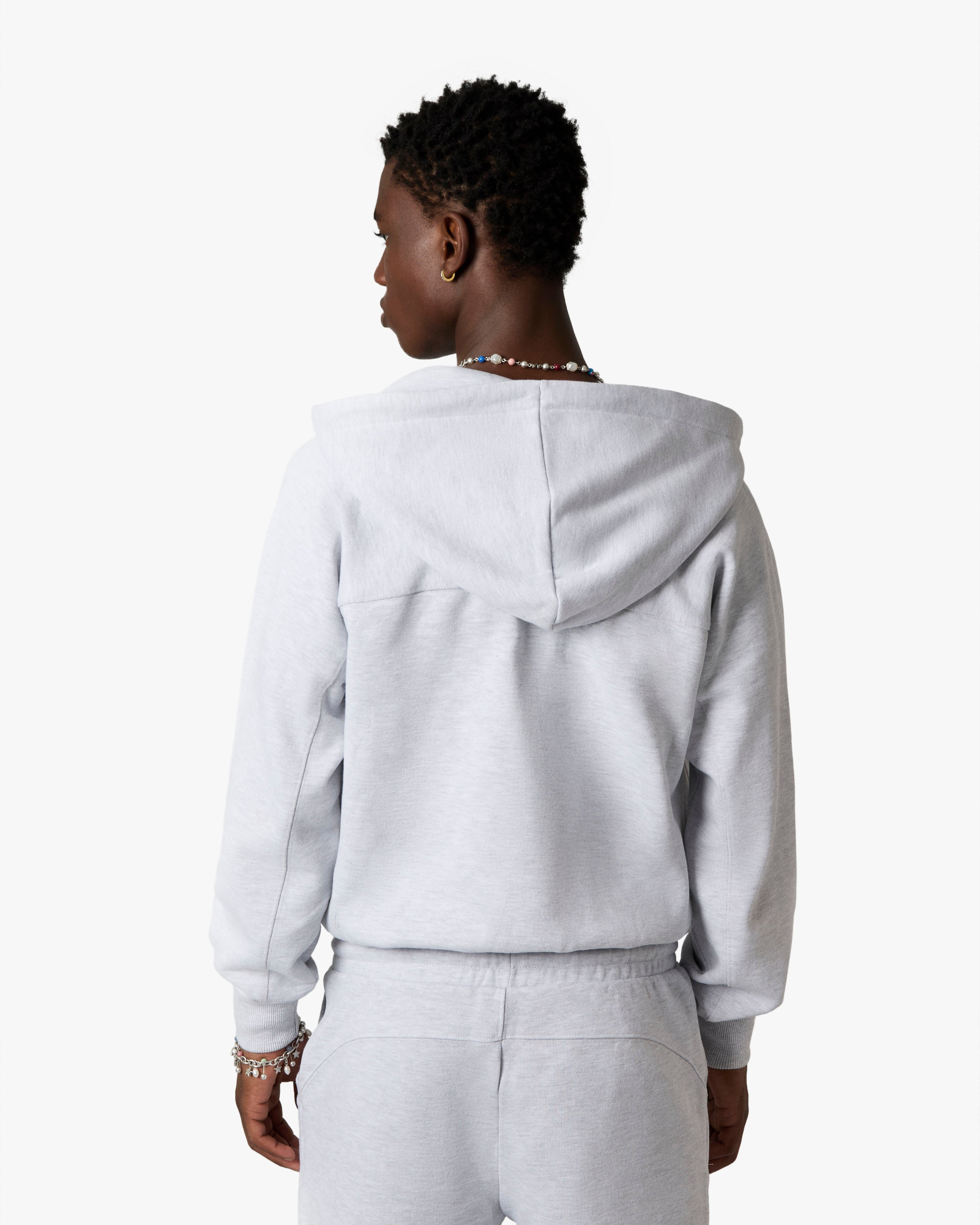 Essentials Zip-Up Hoodie Grey Melange Nude Project México Oficial Nude Project Mexico