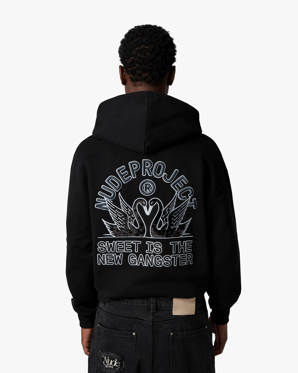 Swans Hoodie Black Nude Project México Oficial Nude Project Mexico
