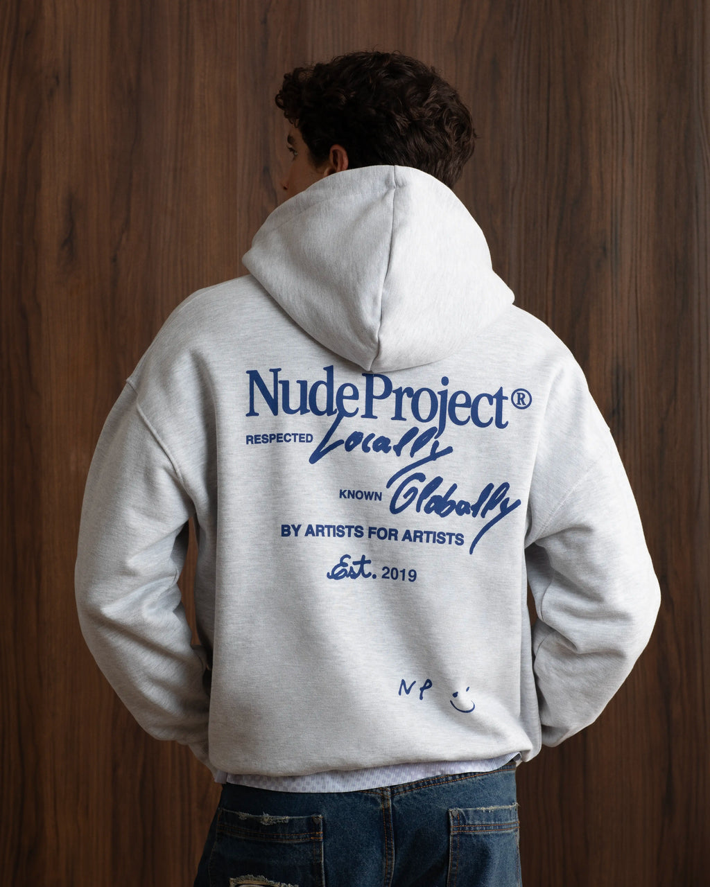 Global Soon Zip-Up Hoodie Grey Nude Project México Oficial Nude Project Mexico