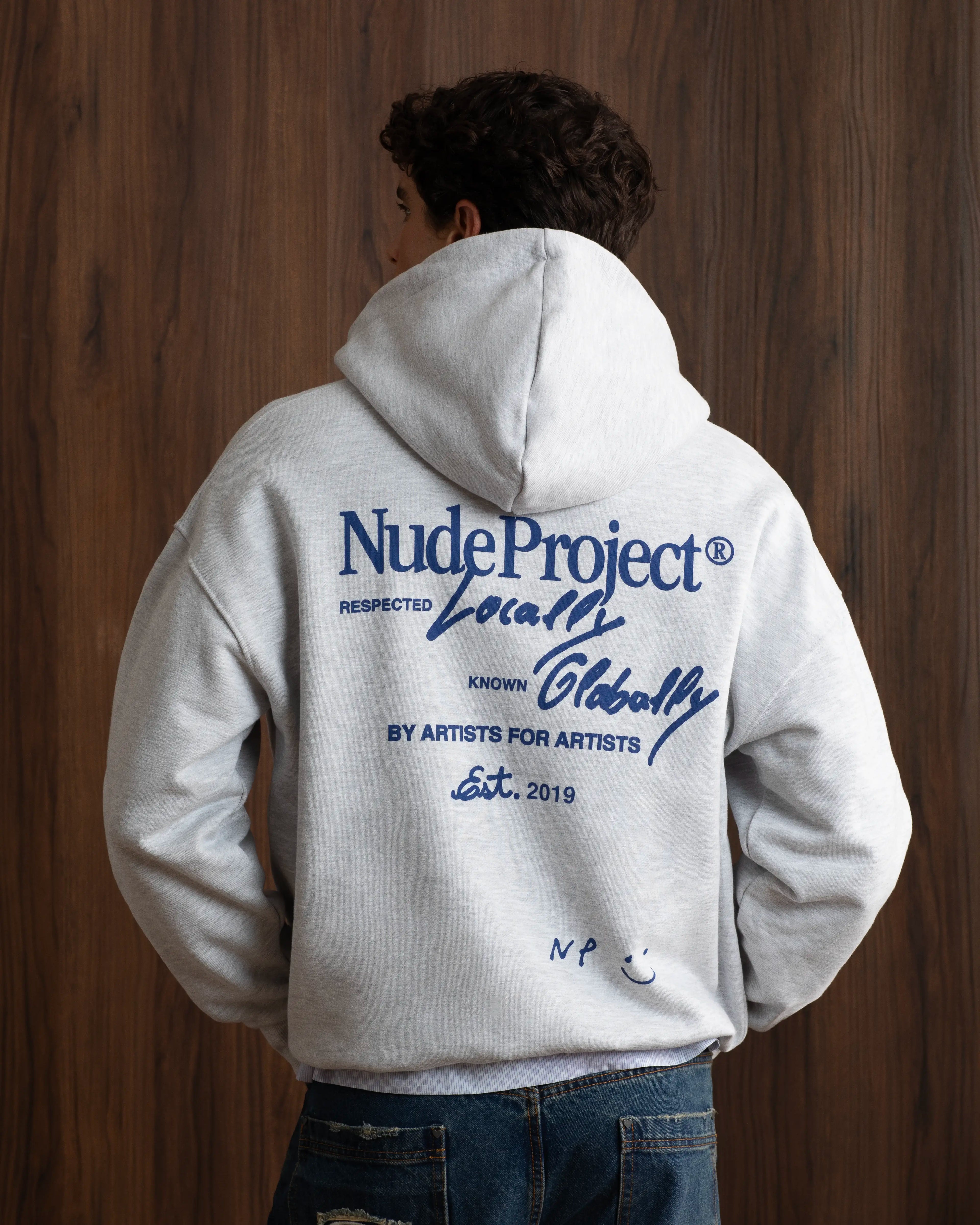 Global Soon Zip-Up Hoodie Grey Nude Project México Oficial Nude Project Mexico