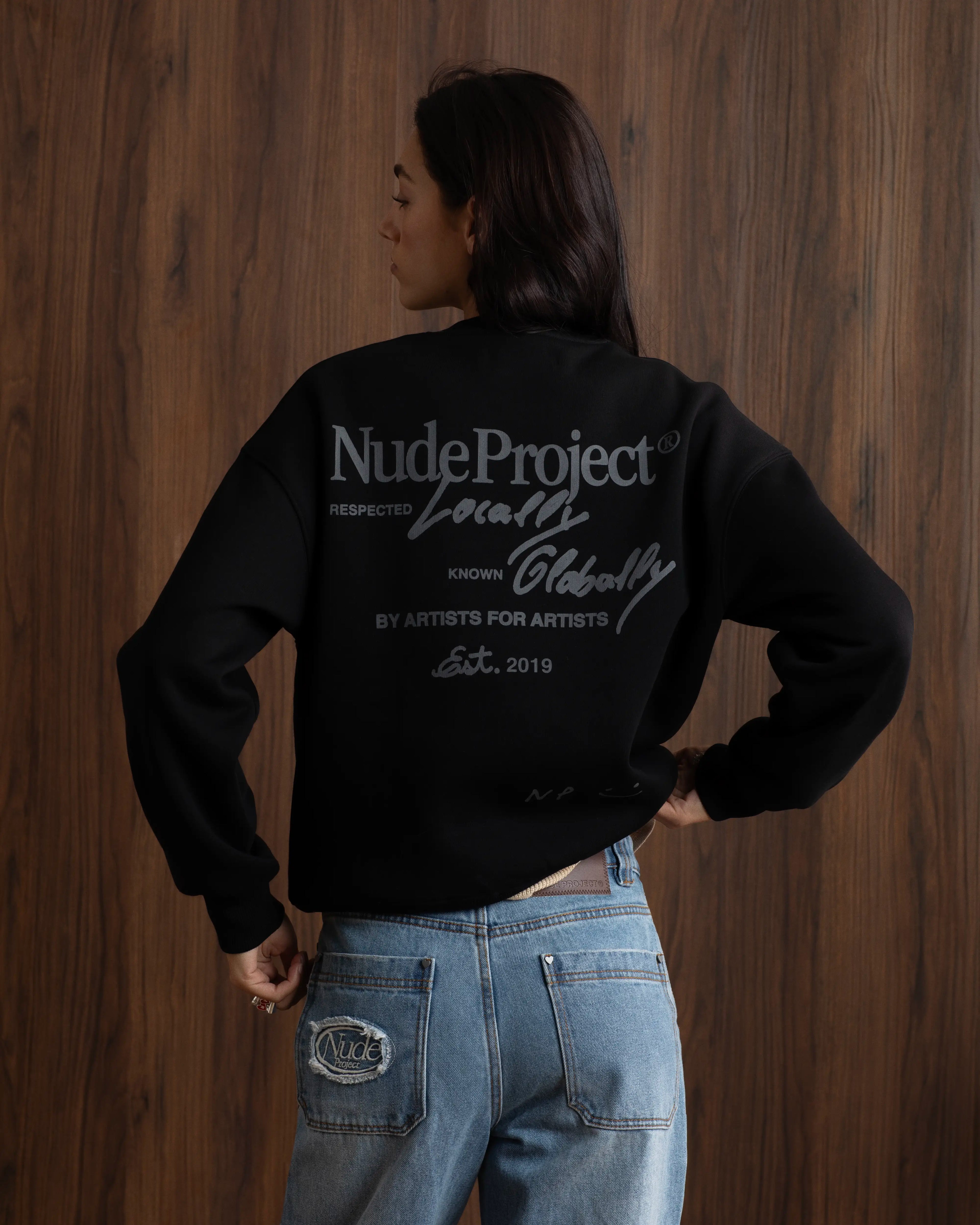 Global Soon Sweatshirt Black Nude Project México Oficial Nude Project Mexico