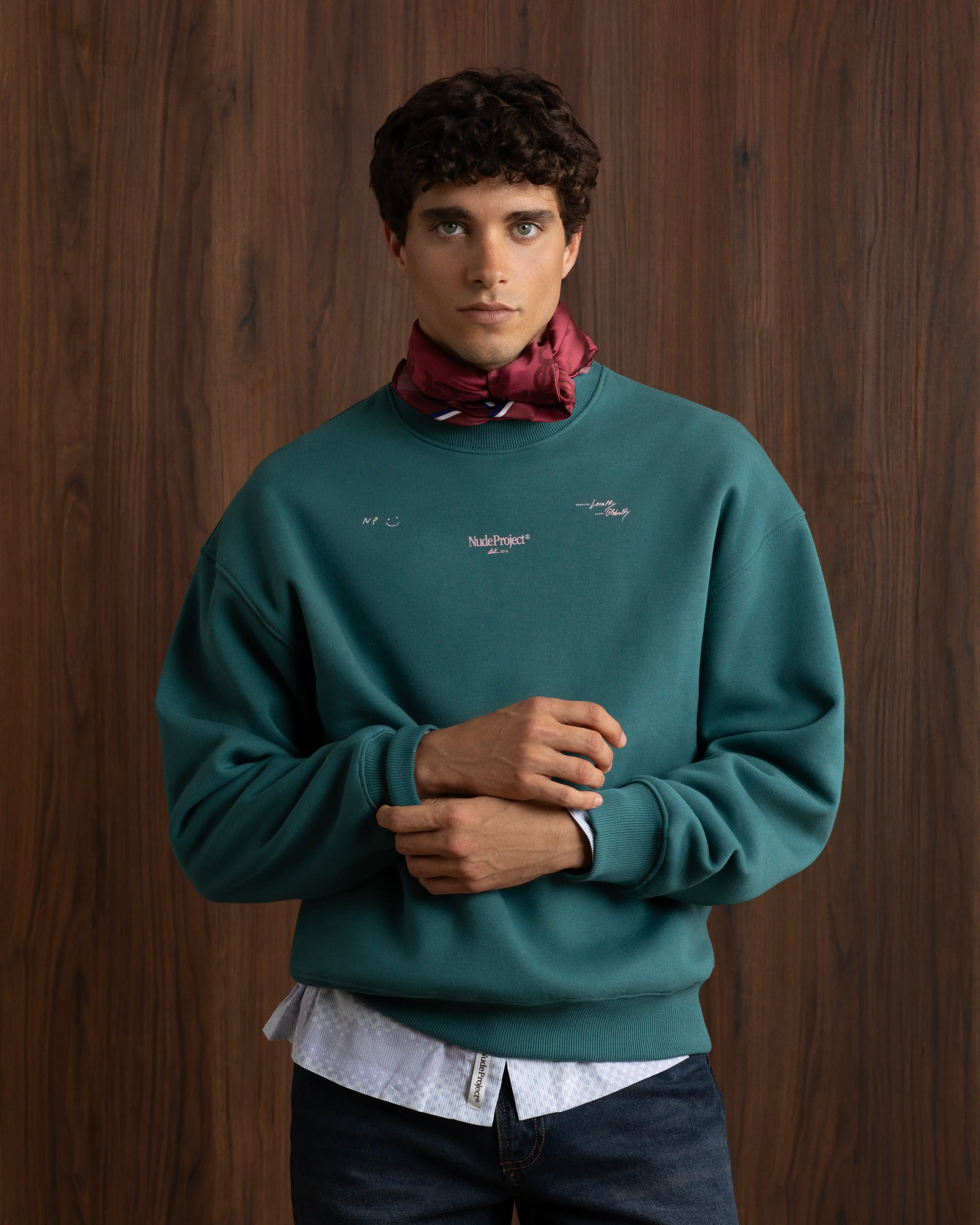 Global Soon Sweatshirt Green Nude Project México Oficial Nude Project Mexico