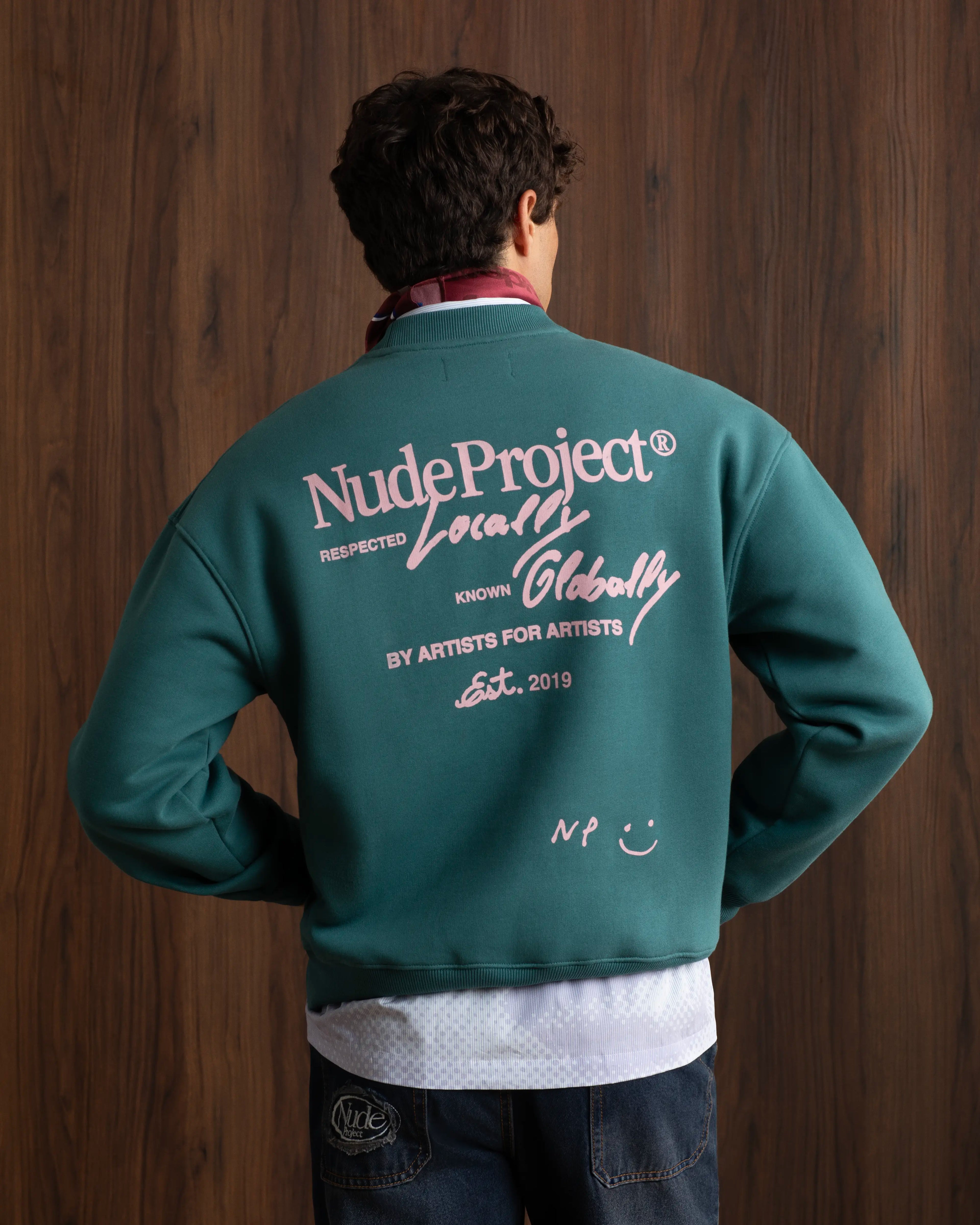 Global Soon Sweatshirt Green Nude Project México Oficial Nude Project Mexico