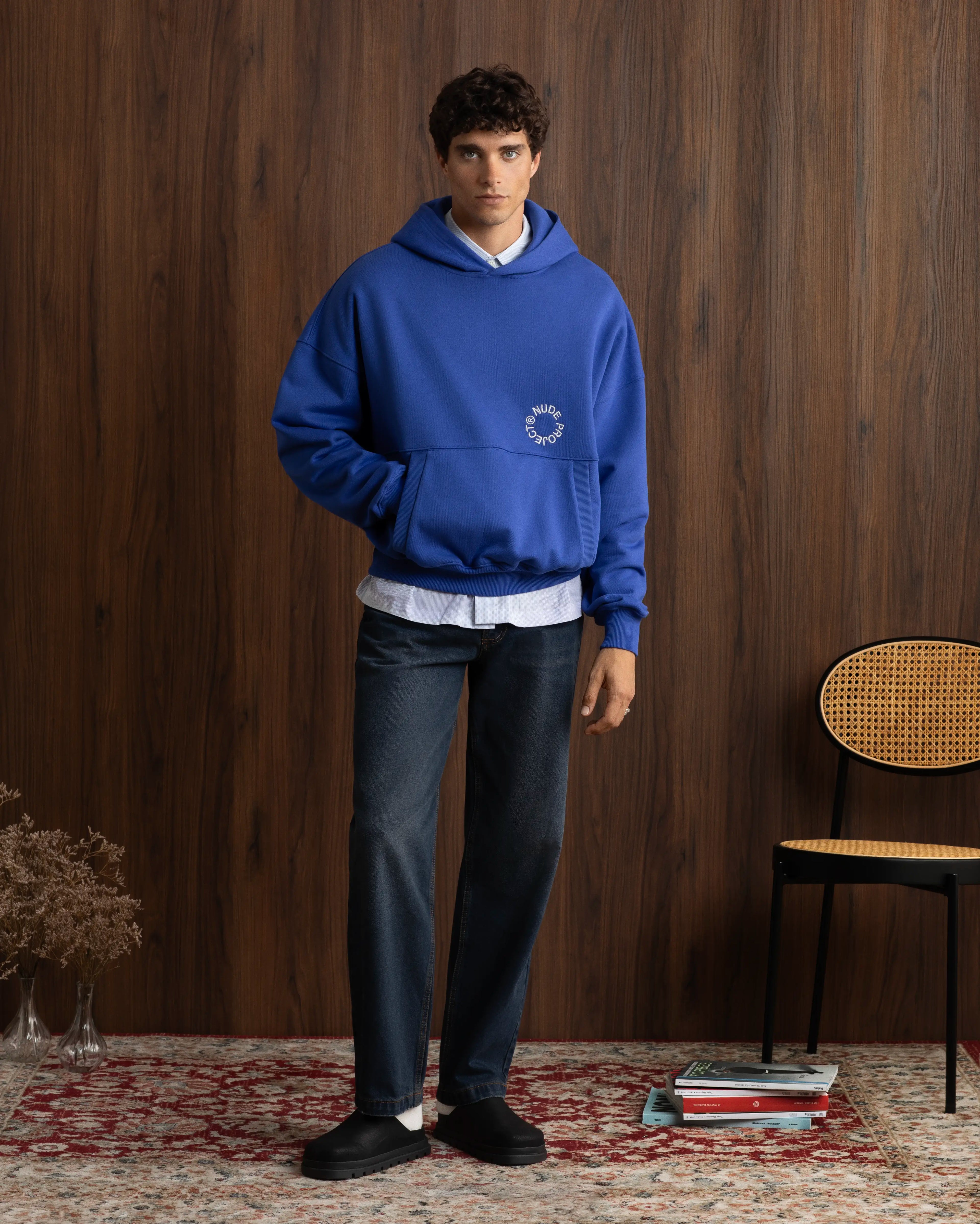 Kory Boxy Hoodie Blue Nude Project México Oficial Nude Project Mexico
