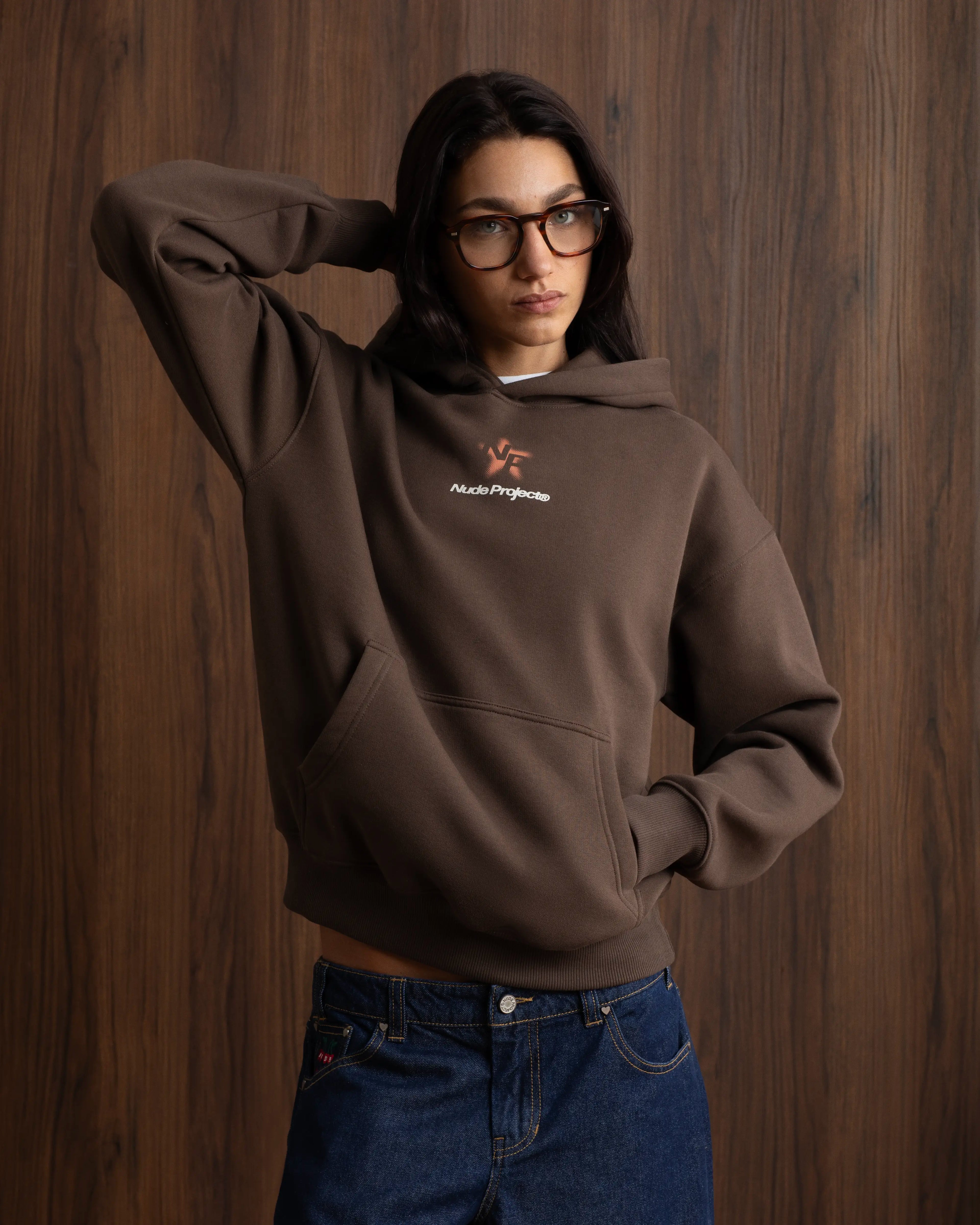 Seoul Hoodie Brown Nude Project México Oficial Nude Project Mexico