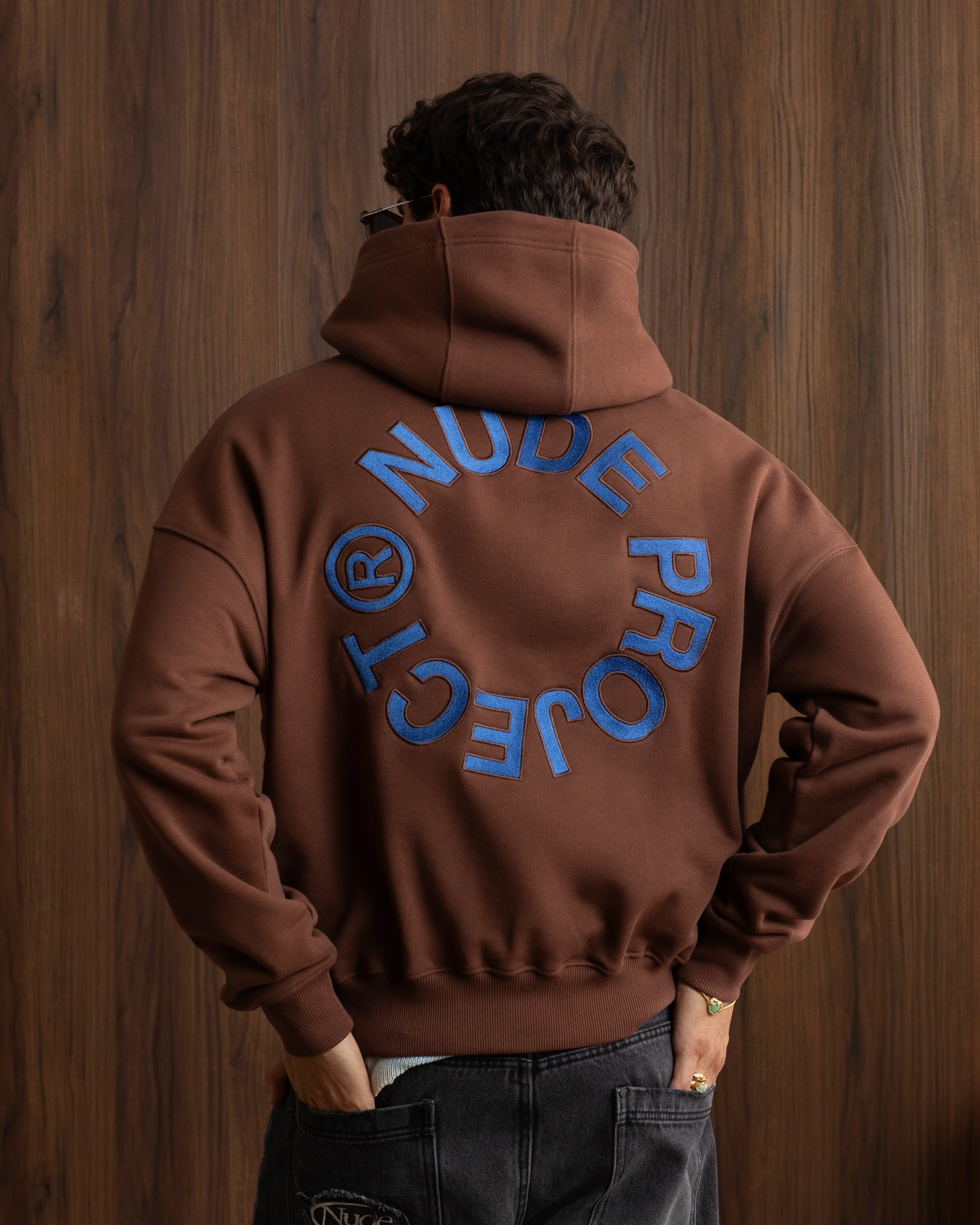 Kory Boxy Hoodie Brown Nude Project México Oficial Nude Project Mexico
