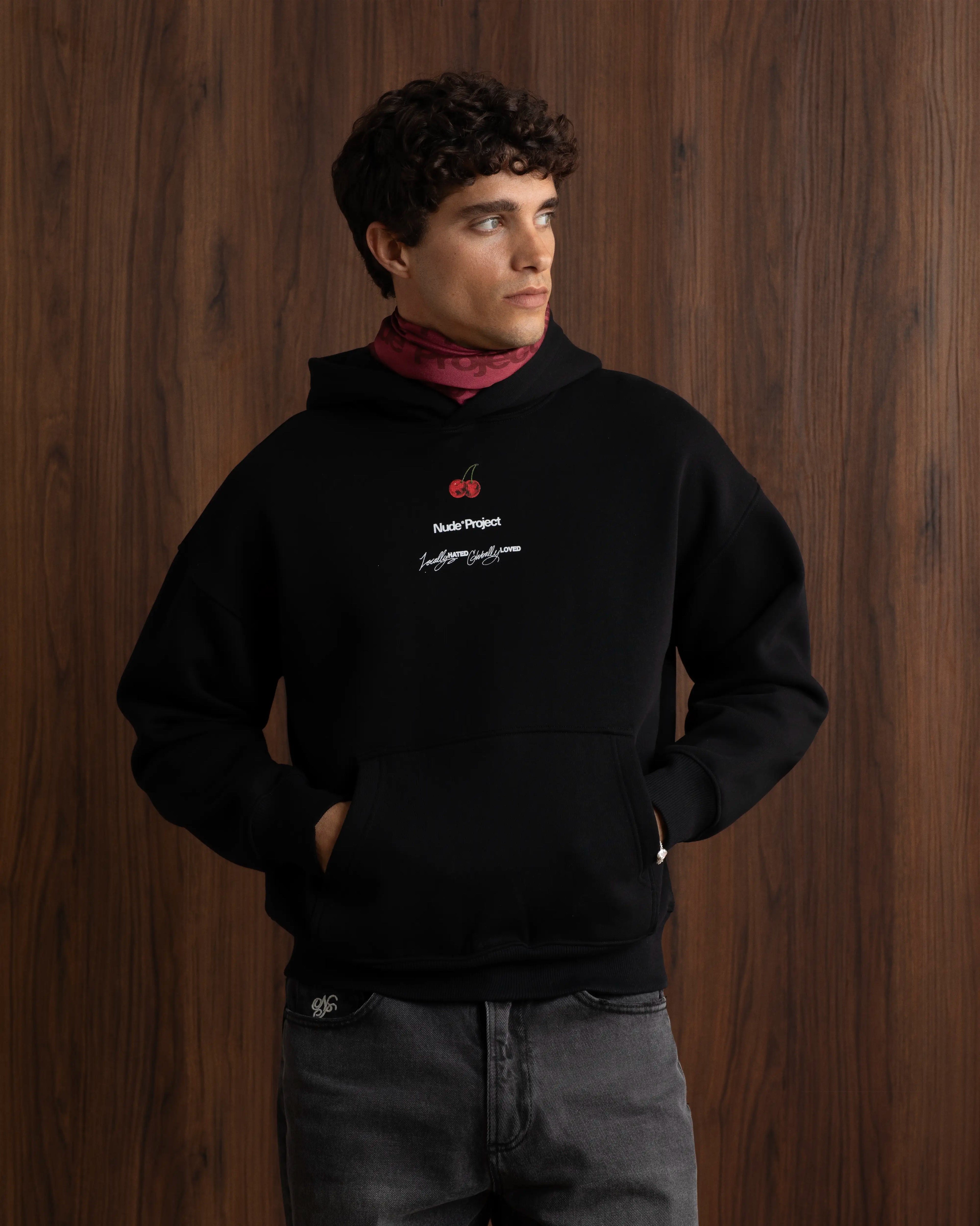 Nude Tour Hoodie Dark Grey Nude Project México Oficial Nude Project Mexico