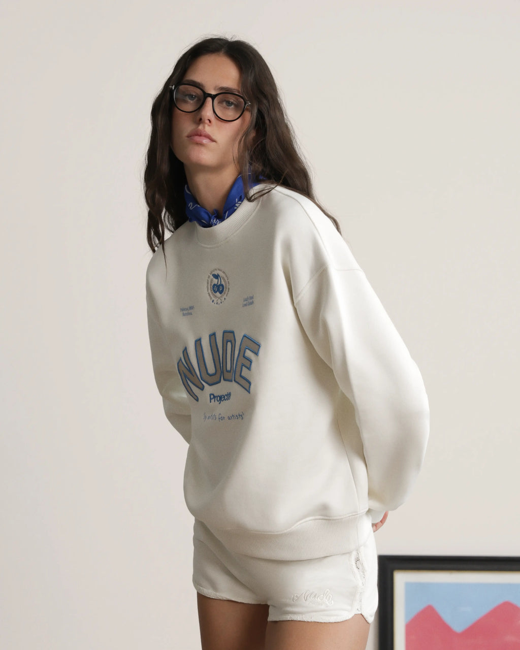 Varsity Sweatshirt Marshmallow
