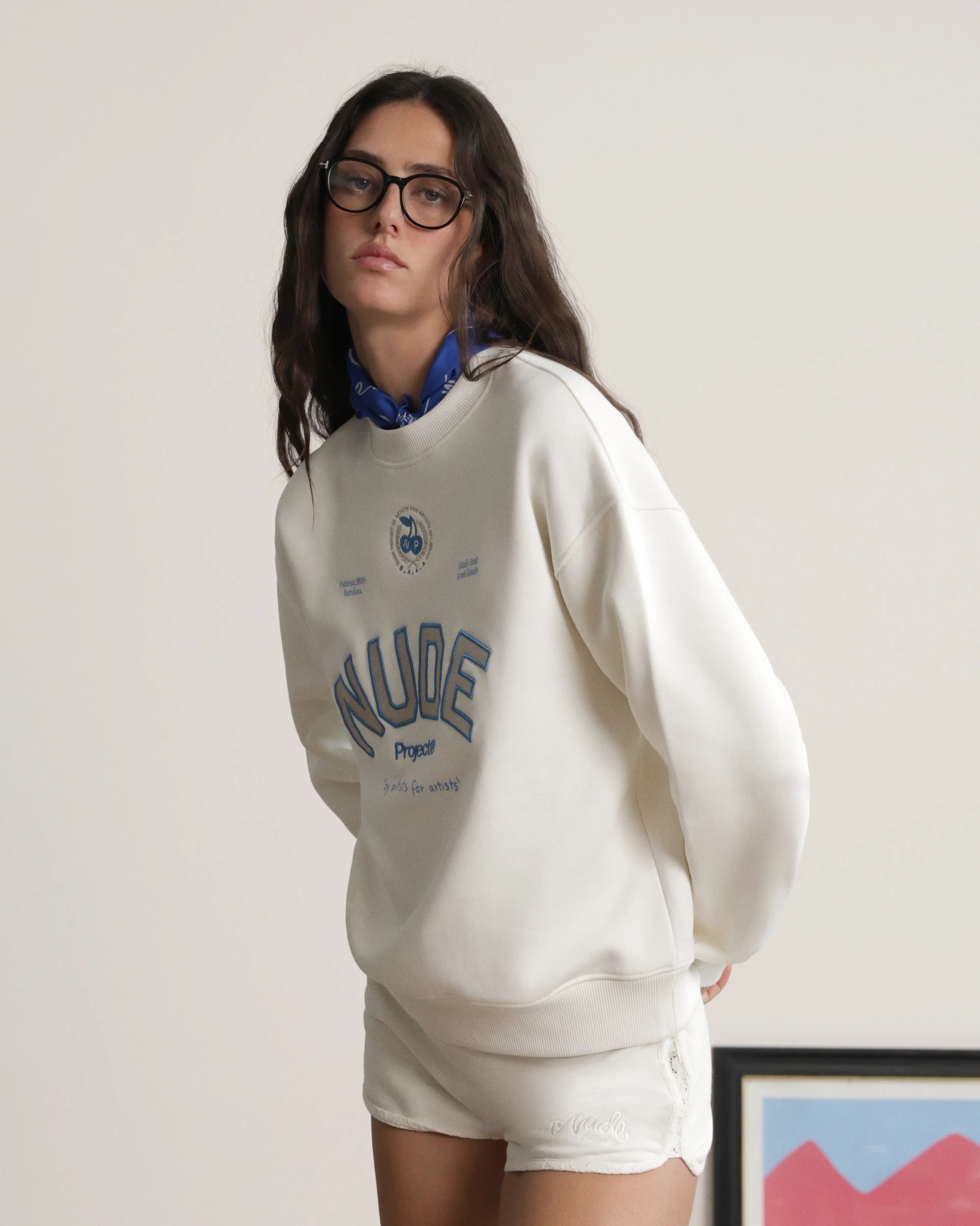 Varsity Sweatshirt Marshmallow