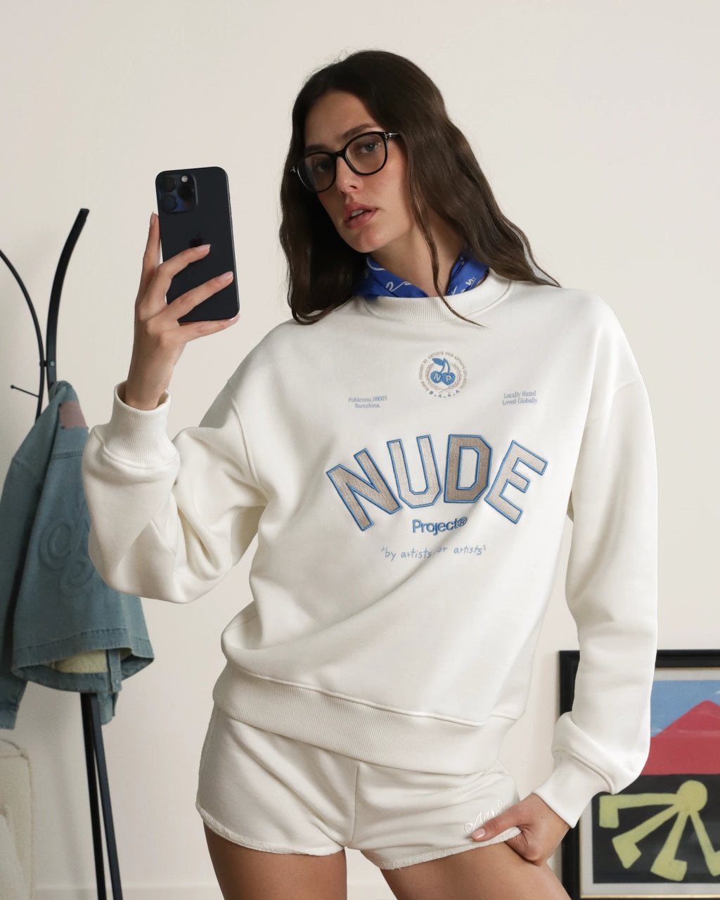 Varsity Sweatshirt Marshmallow