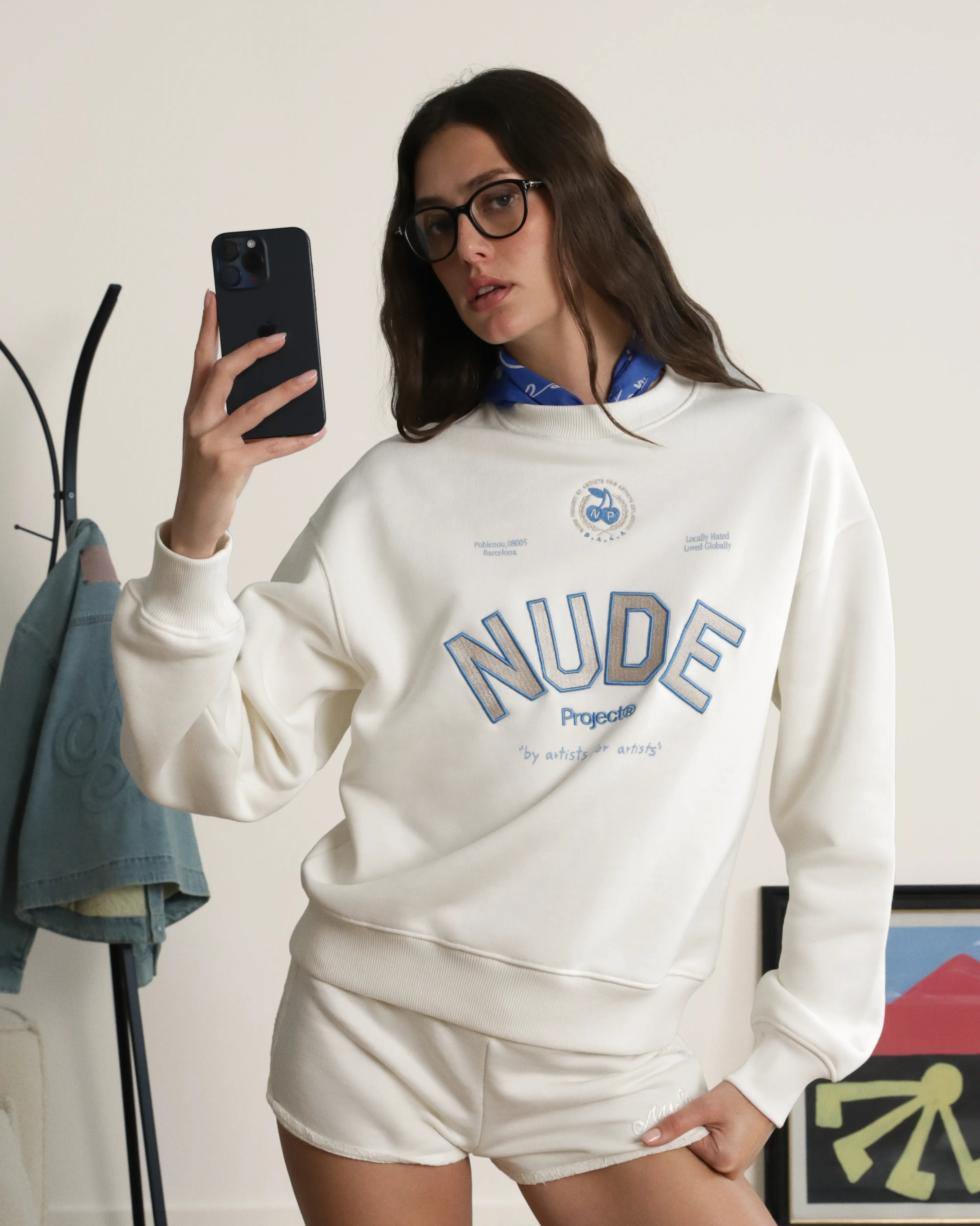 Varsity Sweatshirt Marshmallow