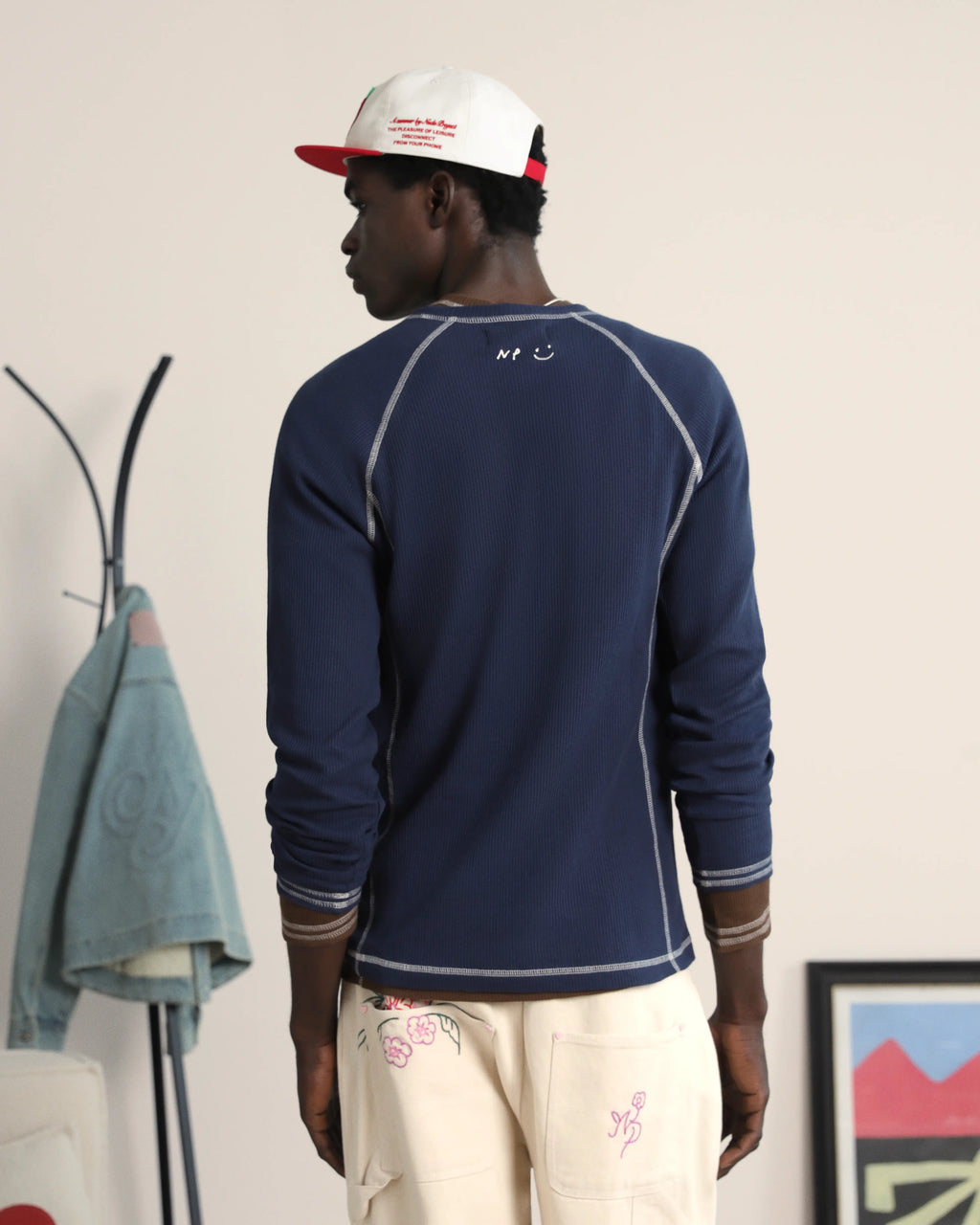 Waffle Long-Sleeve Tee 2 Pack Cocoa/Navy