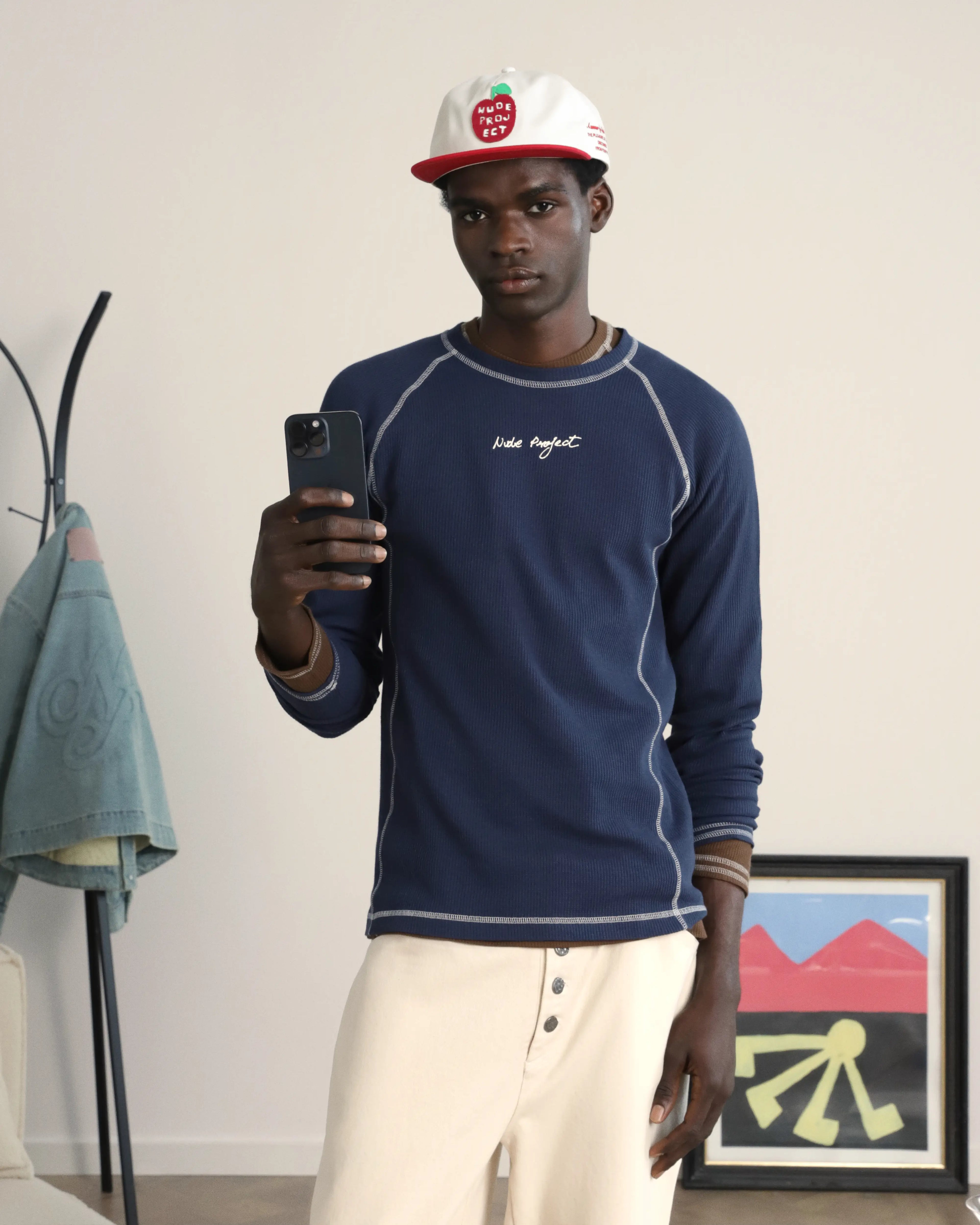 Waffle Long-Sleeve Tee 2 Pack Cocoa/Navy