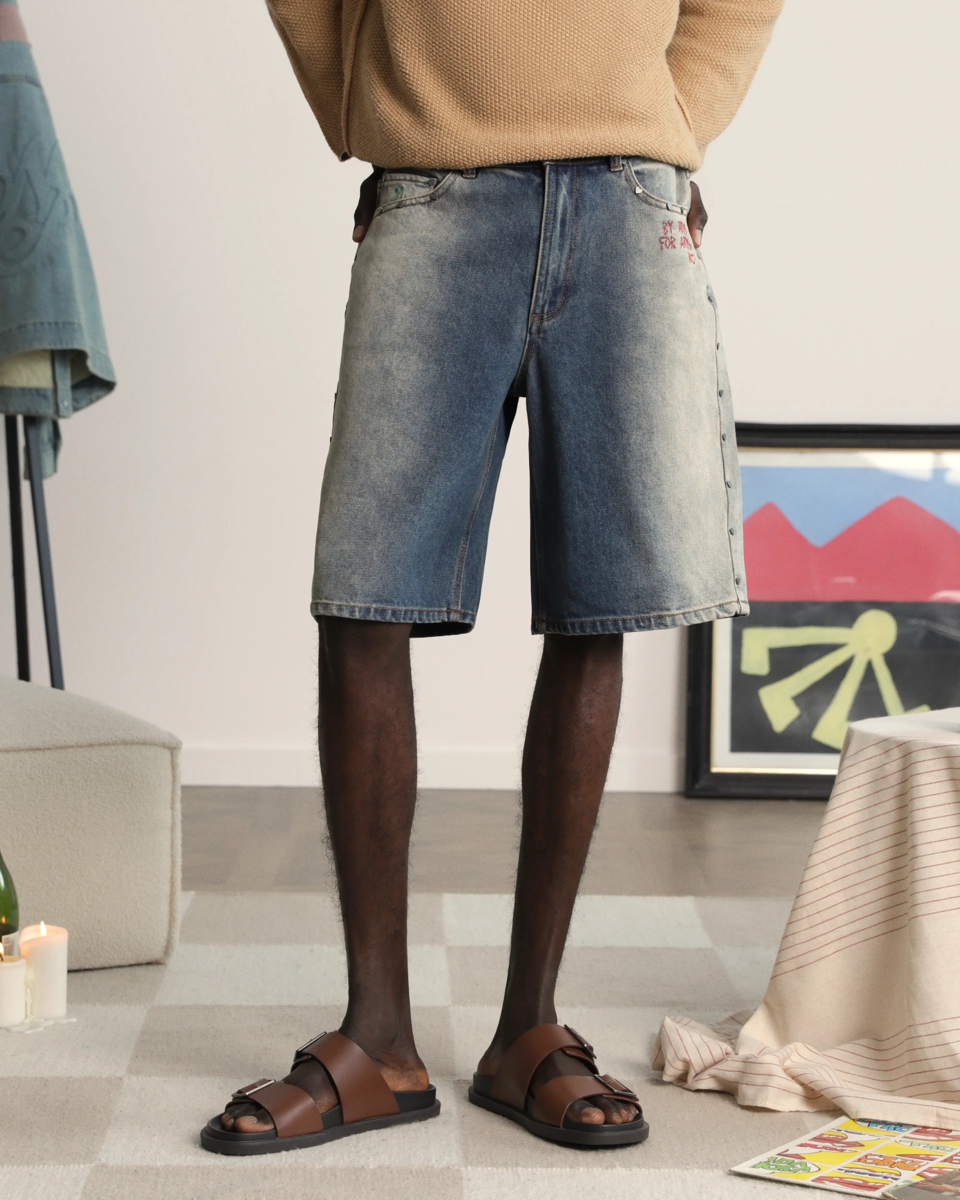 Denim Shorts Tachas