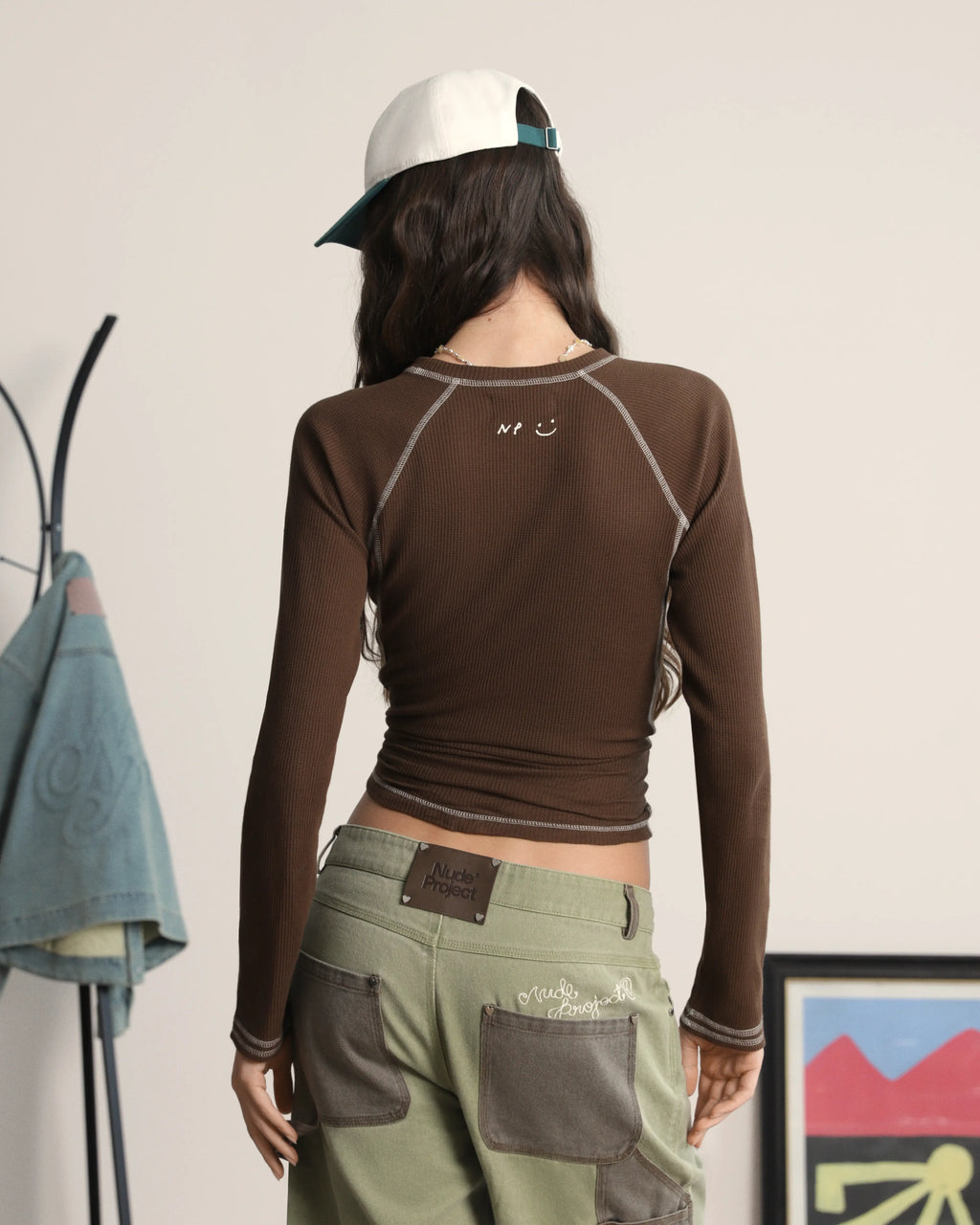 Waffle Long-Sleeve Tee 2 Pack Cocoa/Navy
