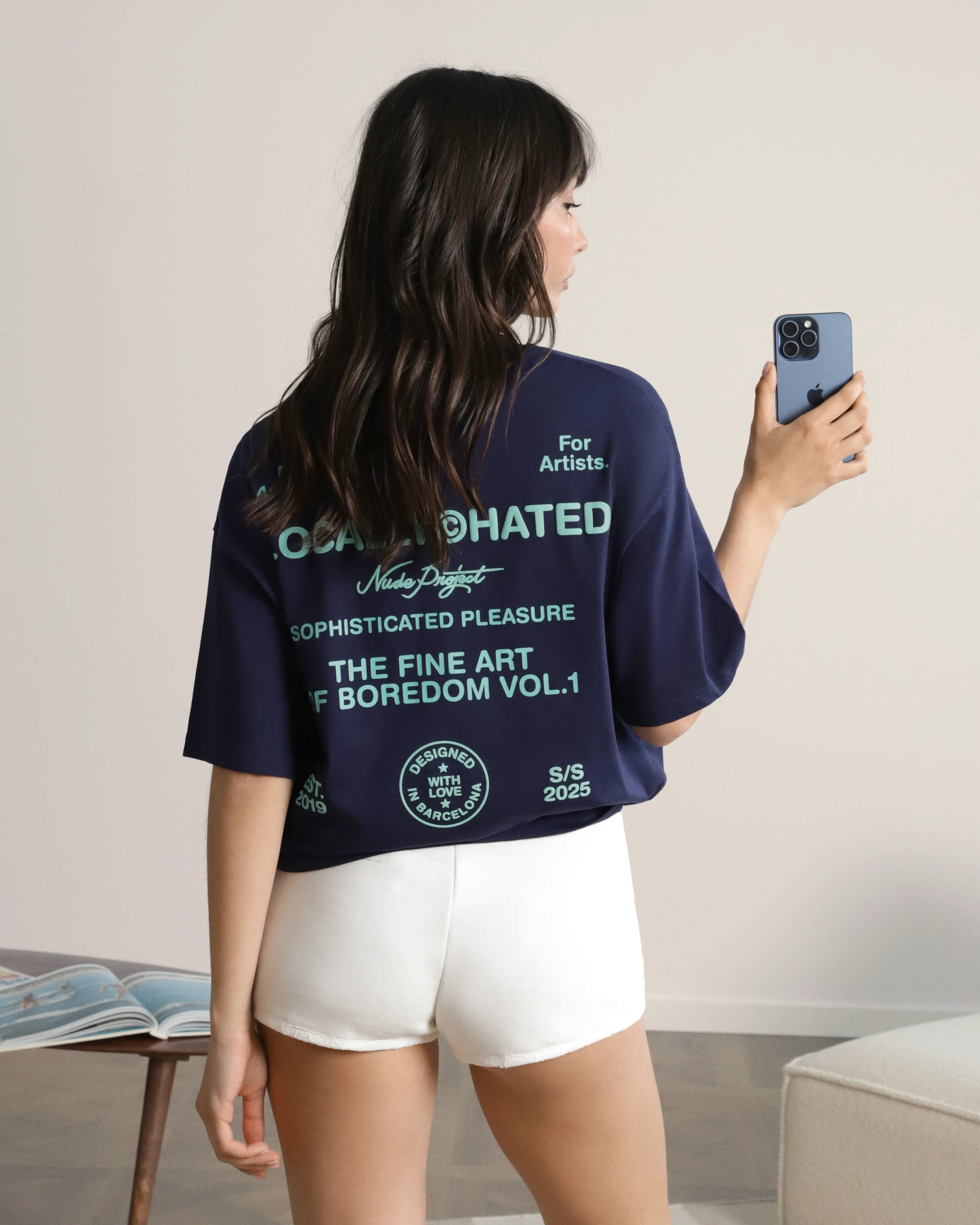 Fine Art Tee Navy Nude Project México Oficial Nude Project Mexico