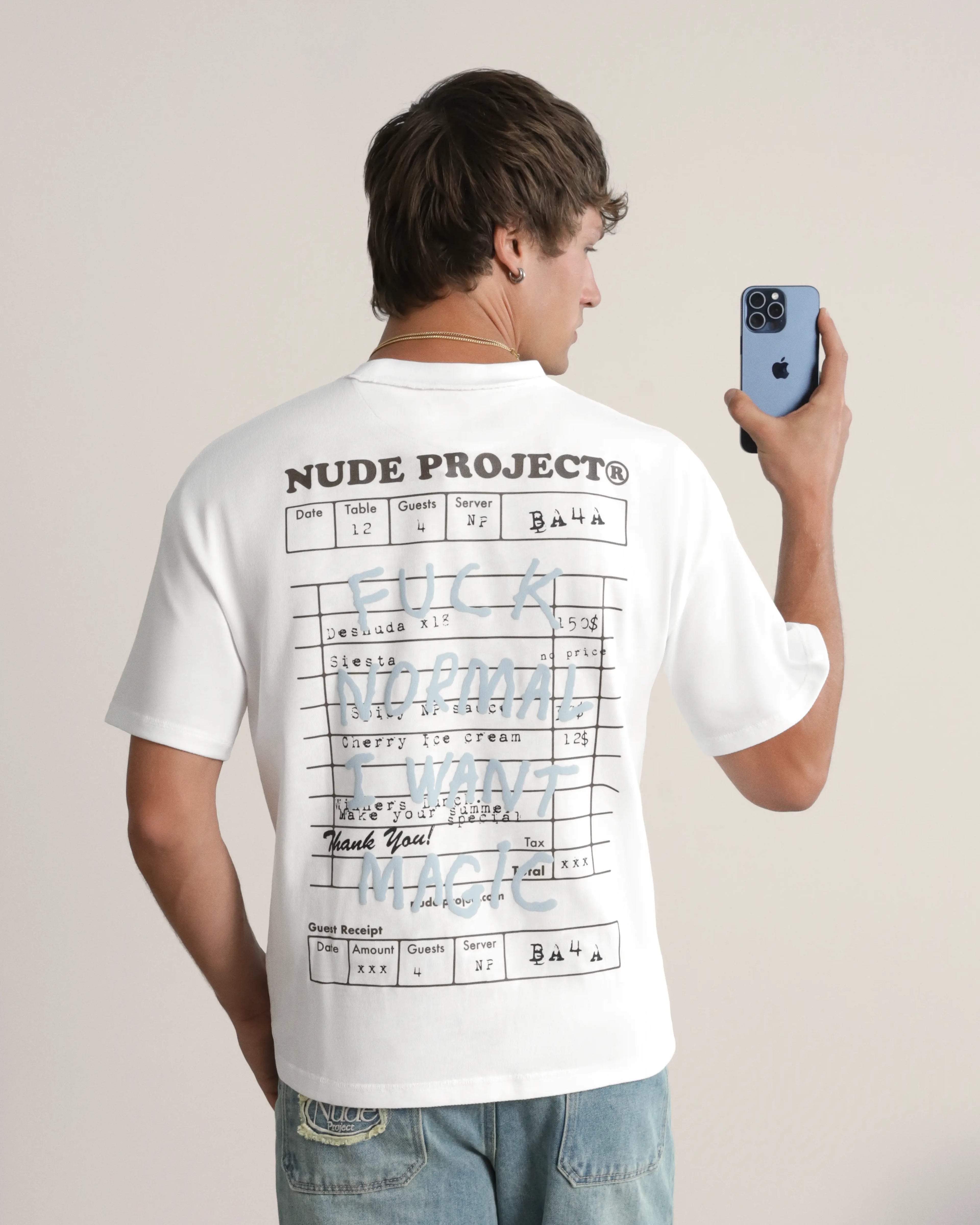 Fuck Normal Tee White Nude Project México Oficial Nude Project Mexico