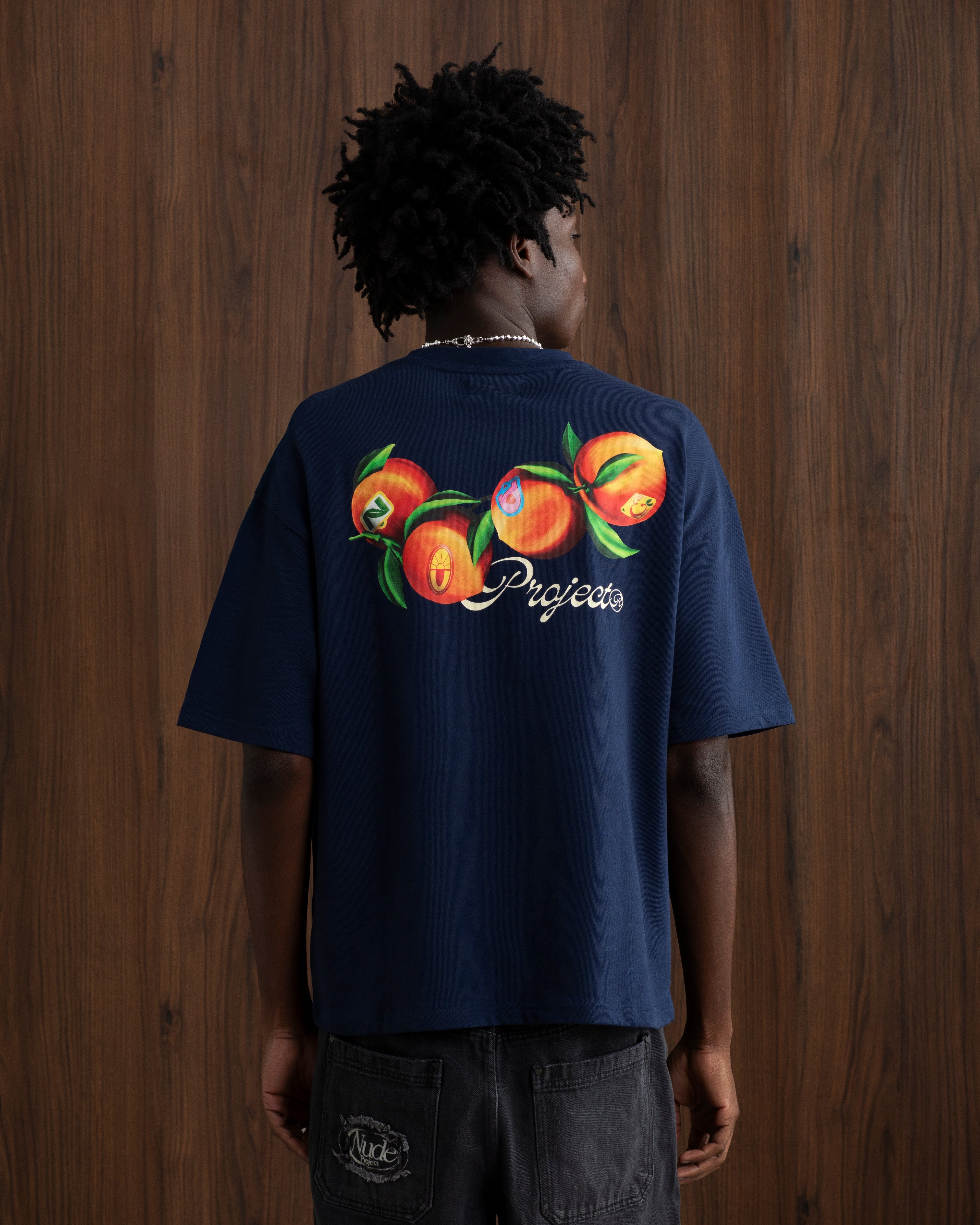Peach Tee Navy Nude Project México Oficial Nude Project Mexico