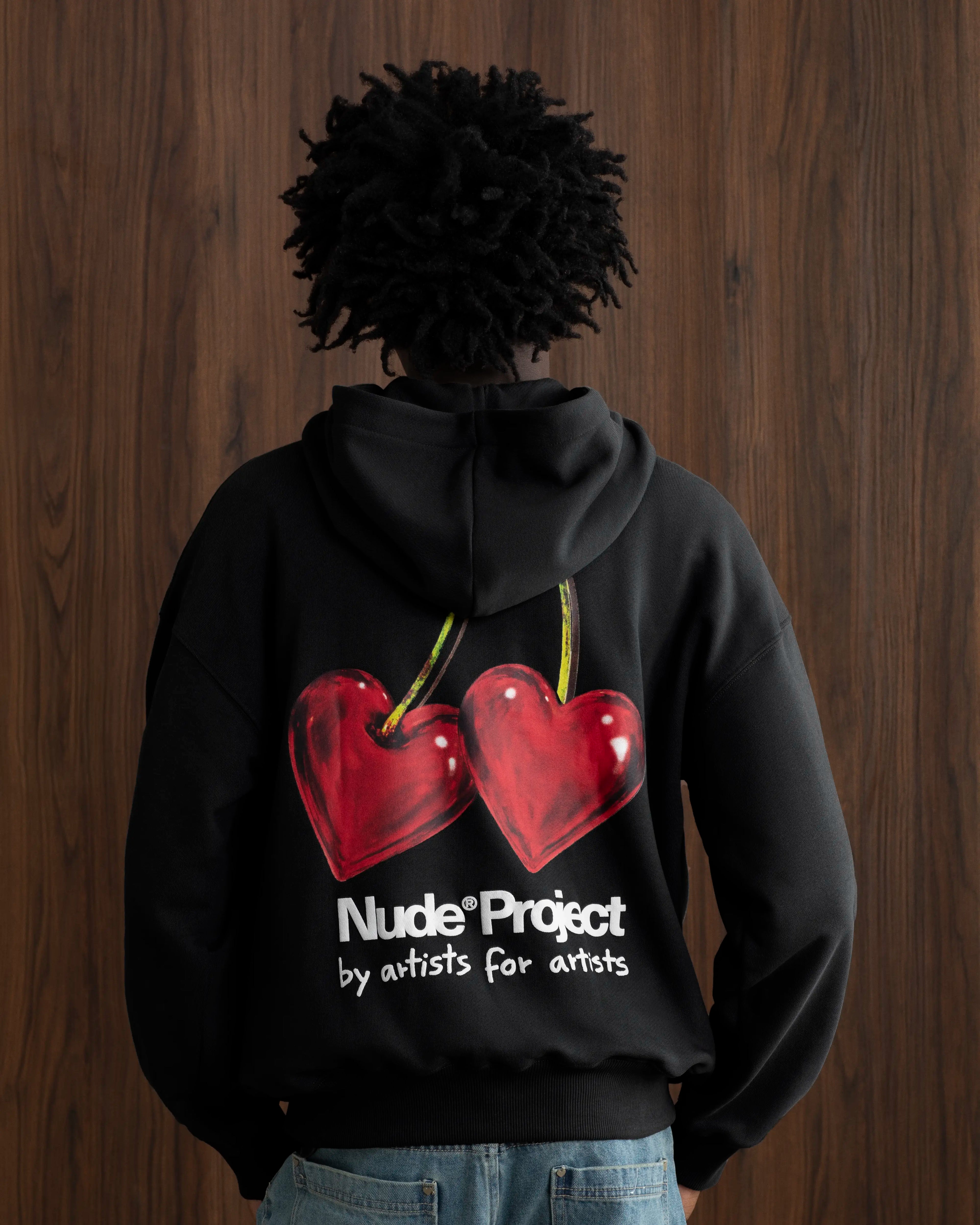 Juicy Cherry Hoodie Black Nude Project México Oficial Nude Project Mexico