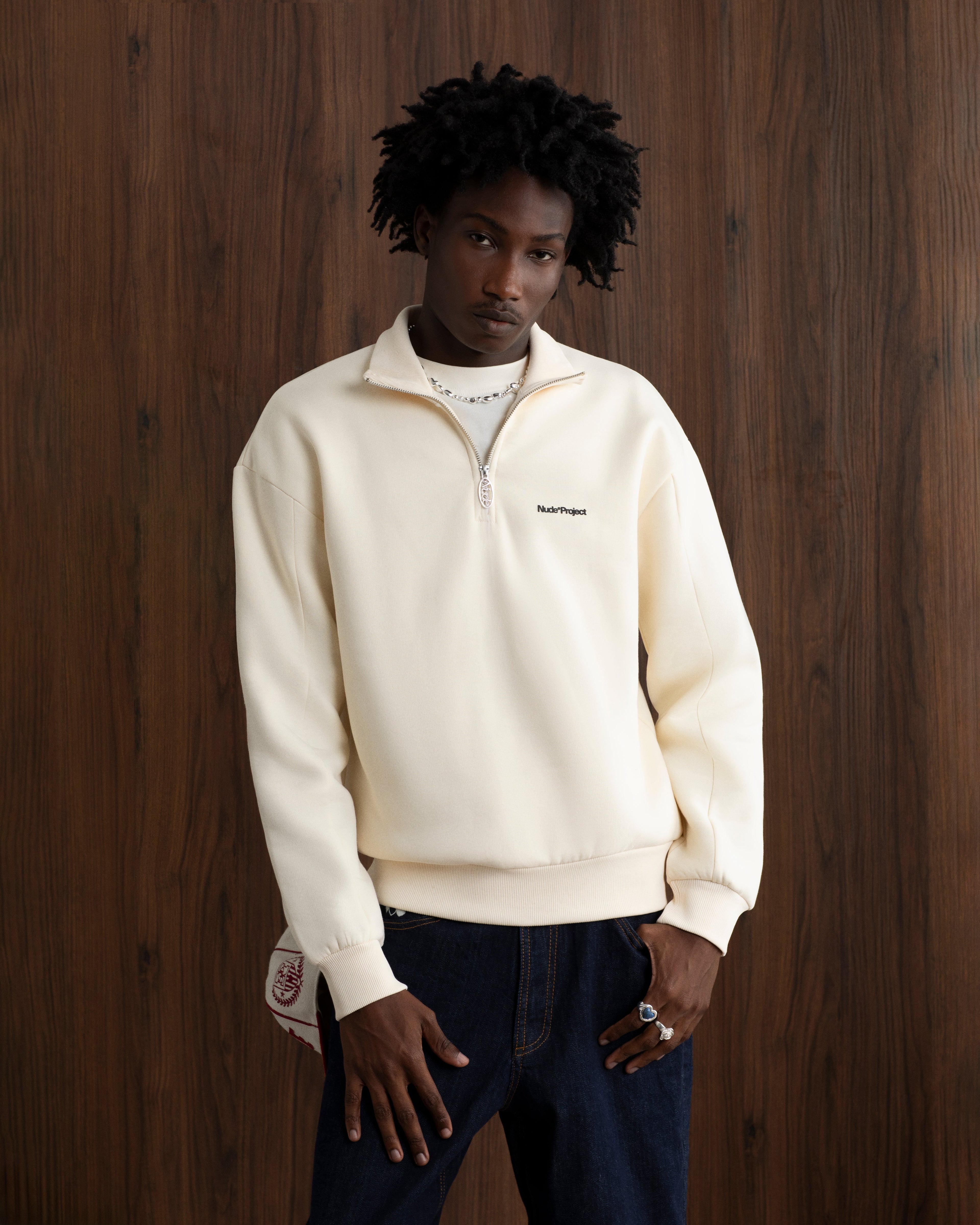 Origins Quarter-Zip Marshmallow Nude Project México Oficial Nude Project Mexico