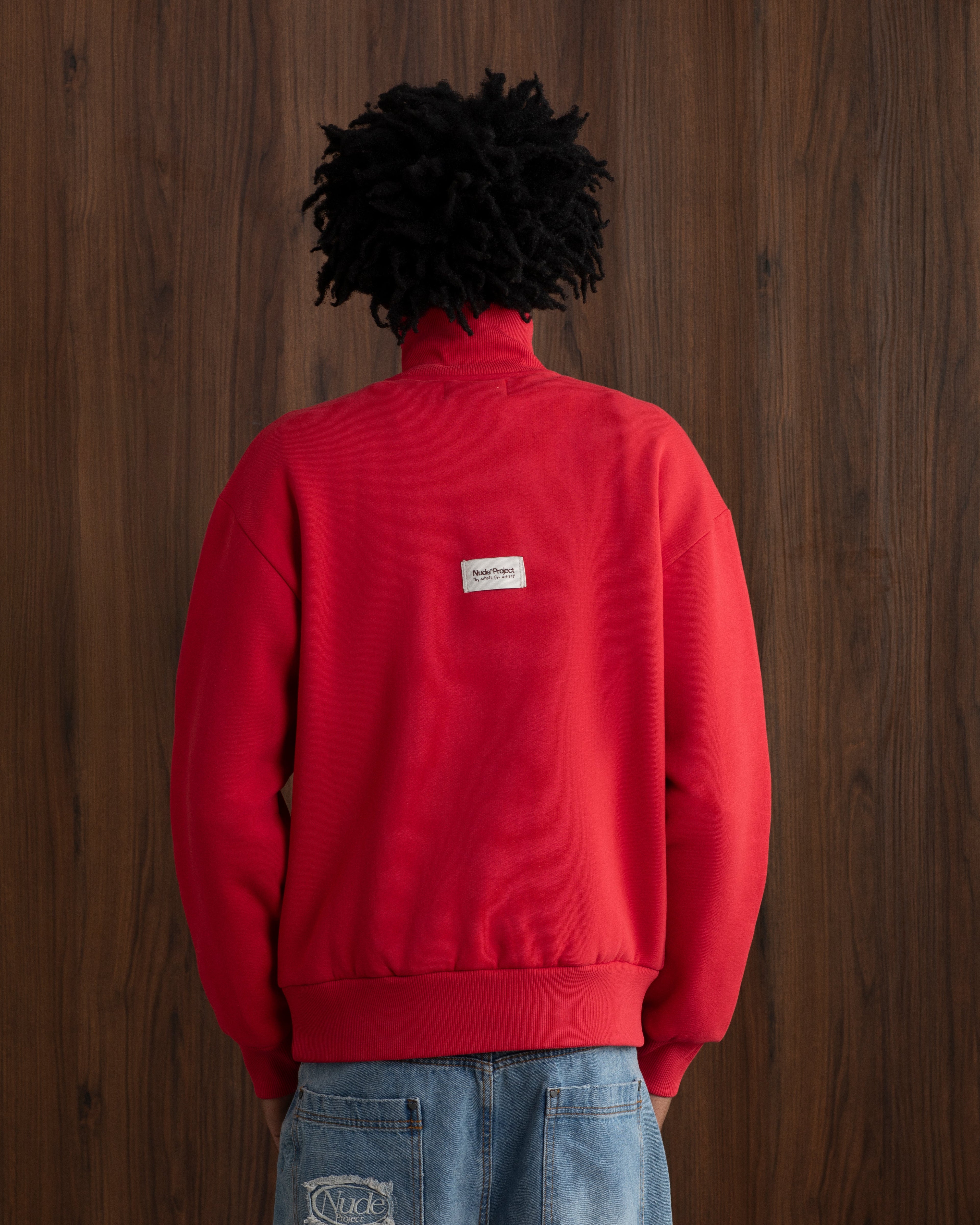 Origins Quarter-Zip Red Nude Project México Oficial Nude Project Mexico
