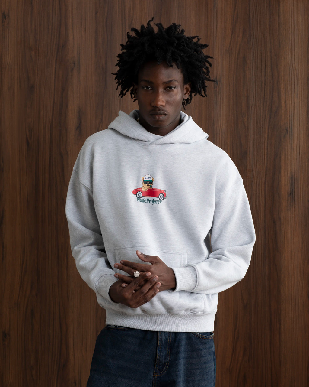Hot Hoodie Grey Melange Nude Project México Oficial Nude Project Mexico