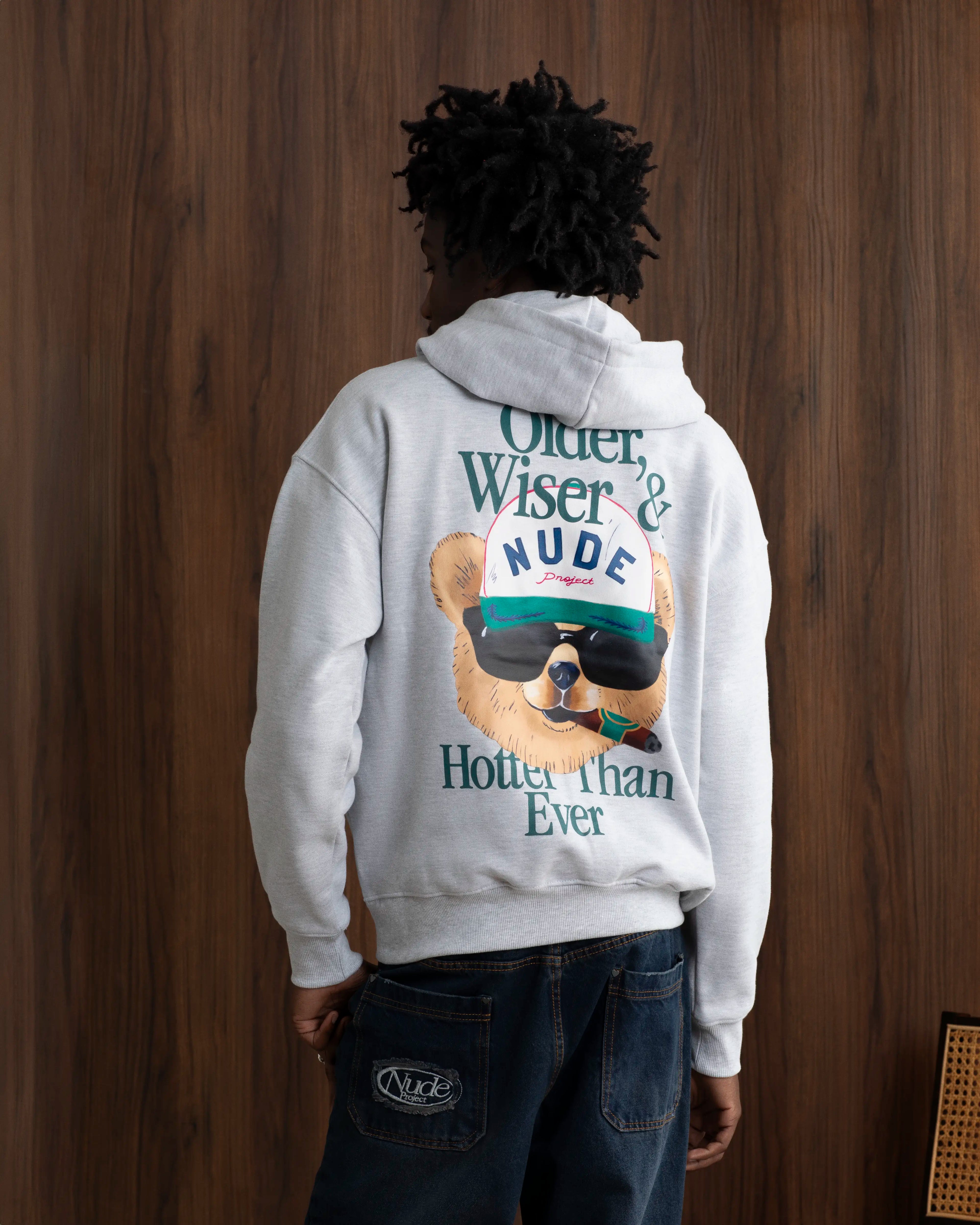 Hot Hoodie Grey Melange Nude Project México Oficial Nude Project Mexico