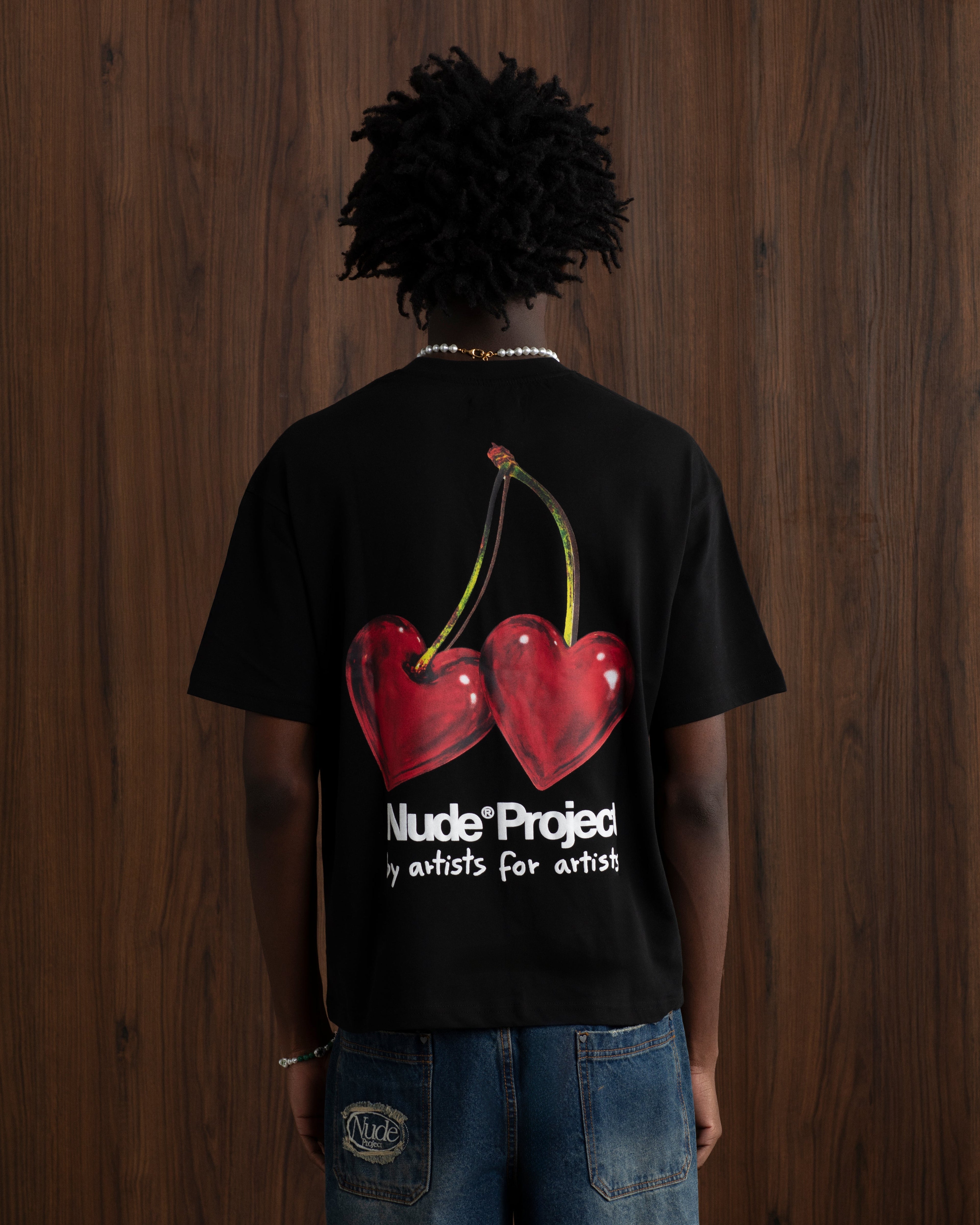 Juicy Cherry Tee Black Nude Project México Oficial Nude Project Mexico