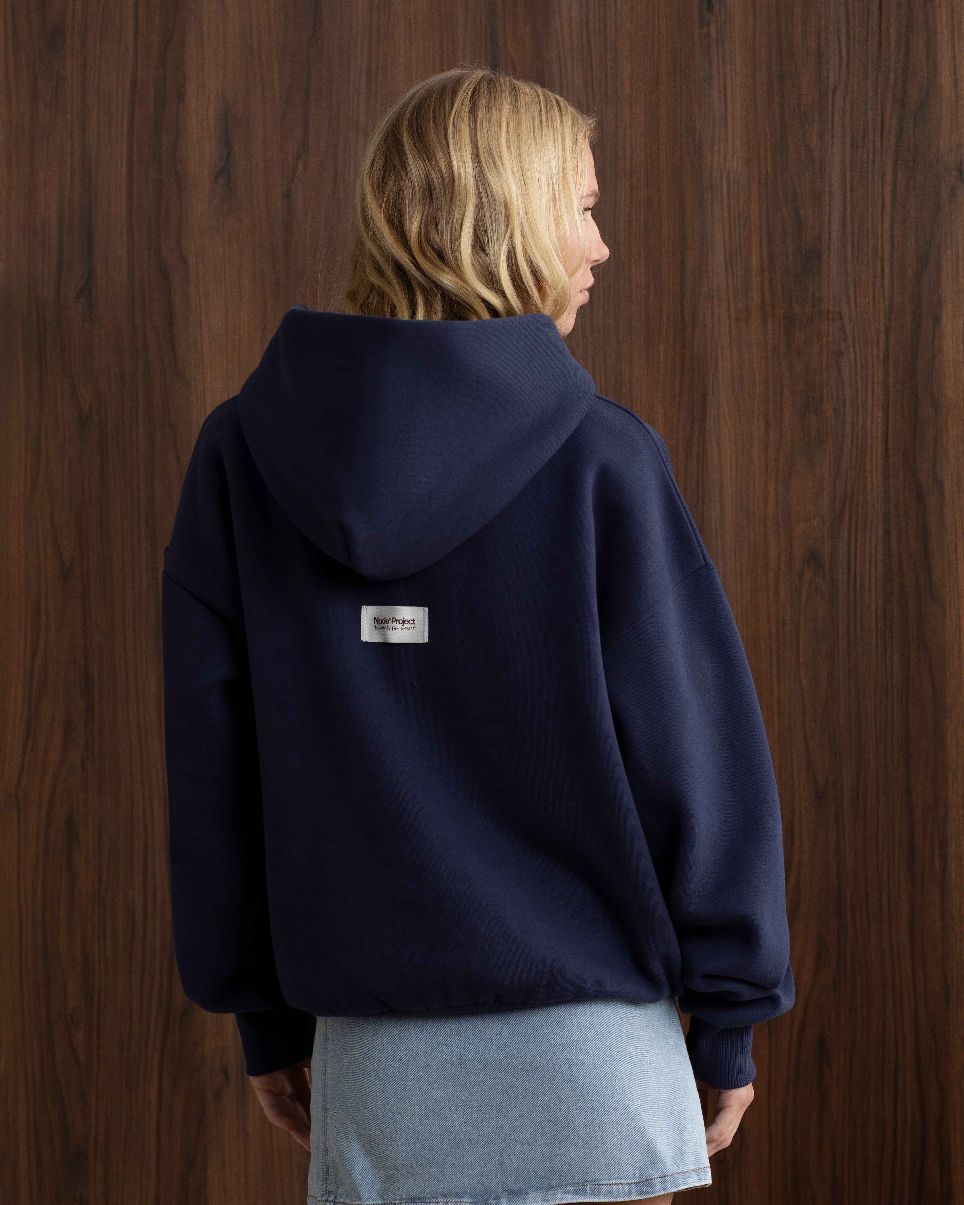 Origins Hoodie Navy Nude Project México Oficial Nude Project Mexico