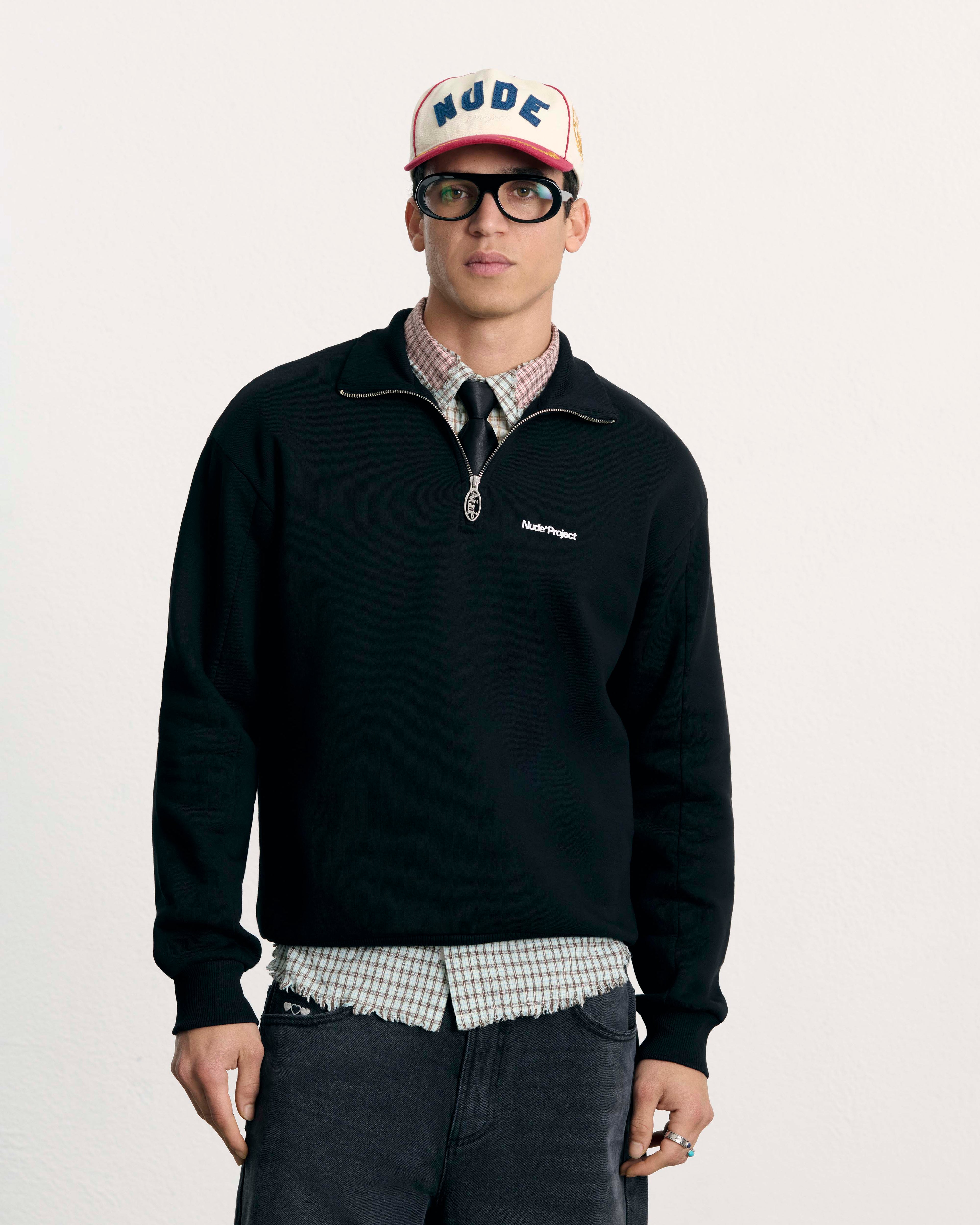 Origins Quarter-Zip Black Nude Project México Oficial Nude Project Mexico