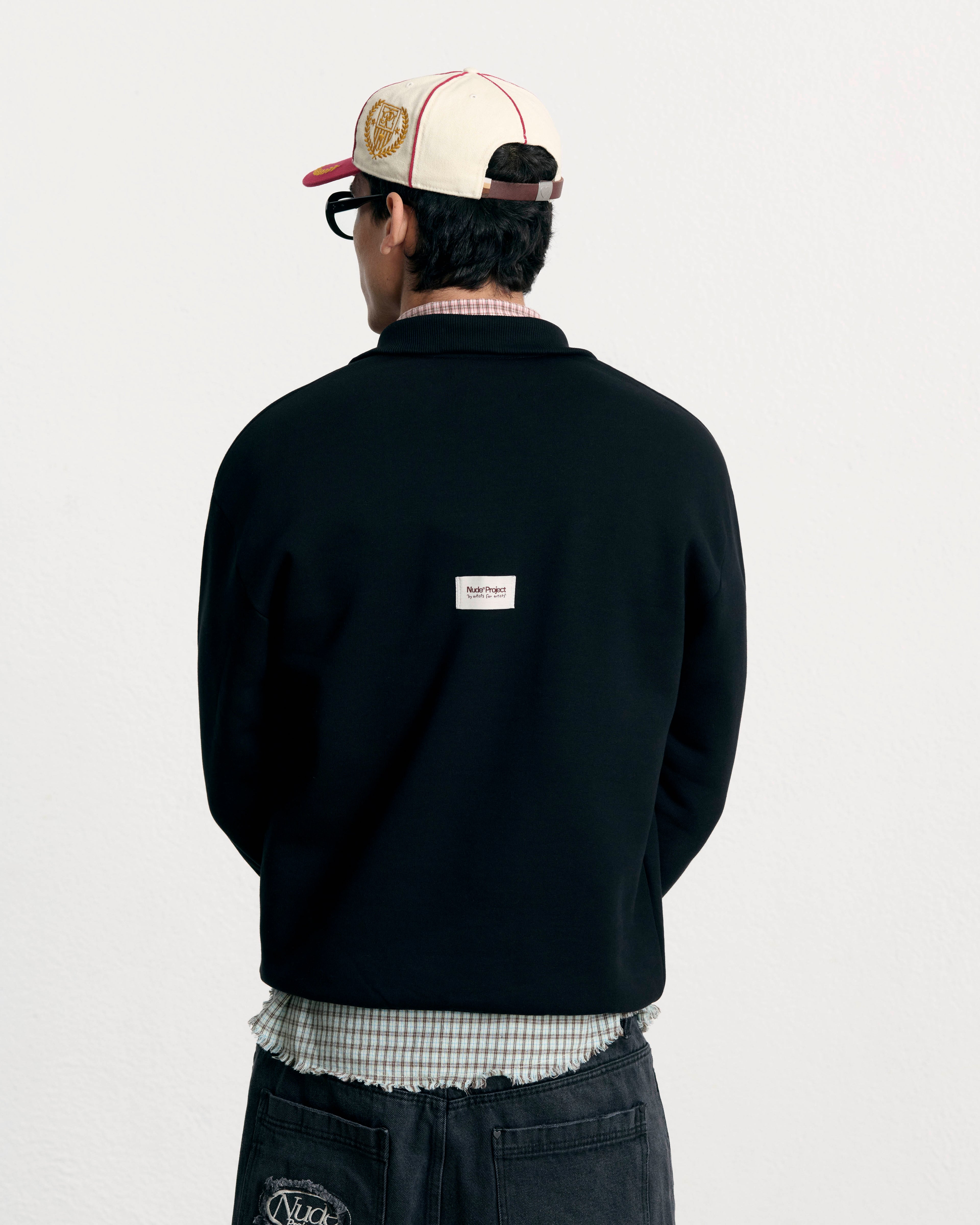 Origins Quarter-Zip Black Nude Project México Oficial Nude Project Mexico